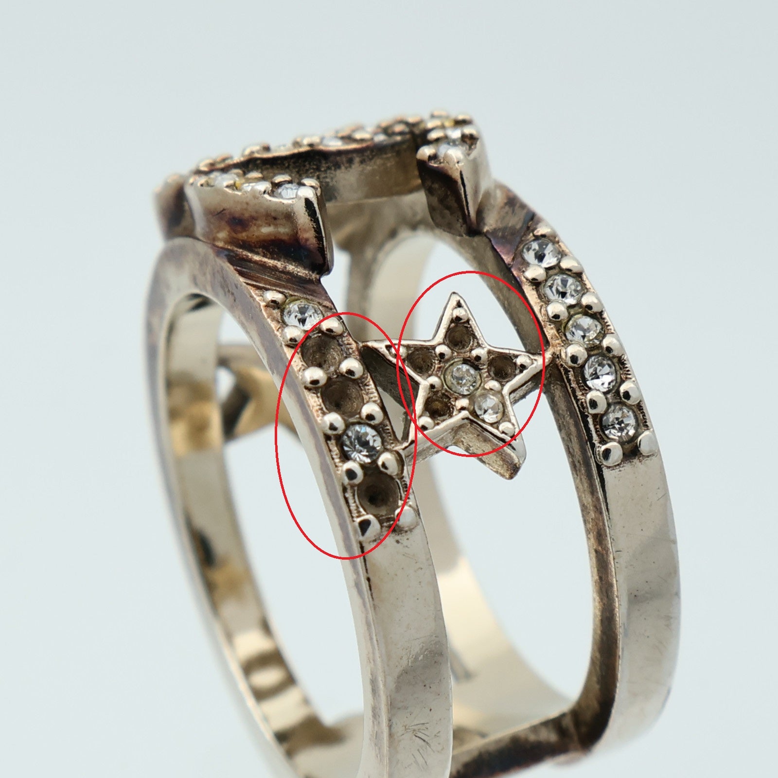 CHANEL 【激減優惠】金屬Ring戒指US#6