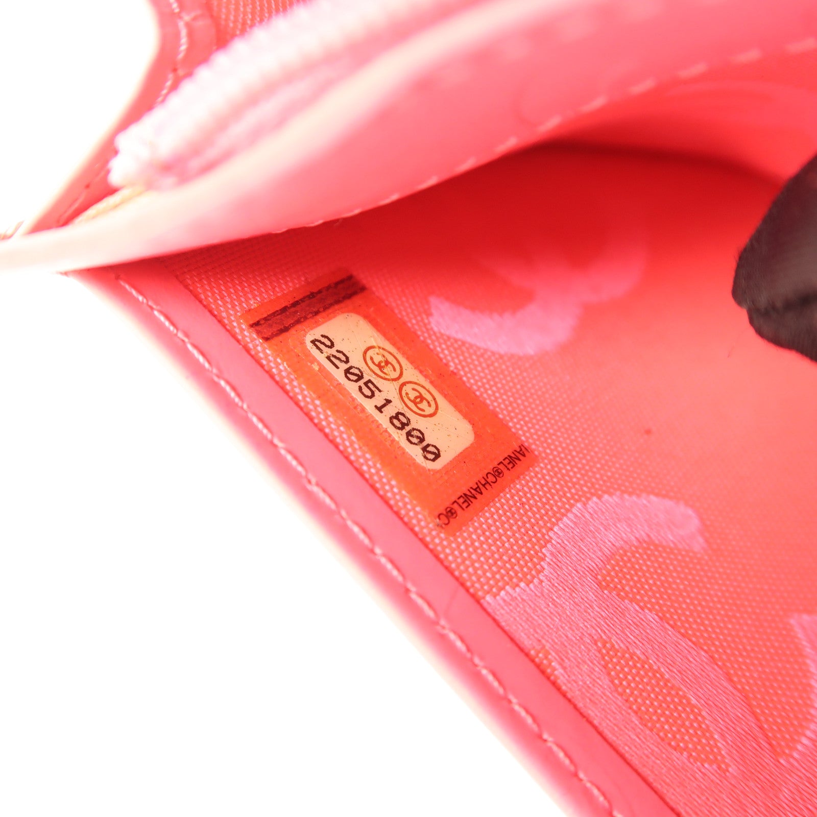 CHANEL 牛皮皮革Cambon Wallet銀扣長錢包