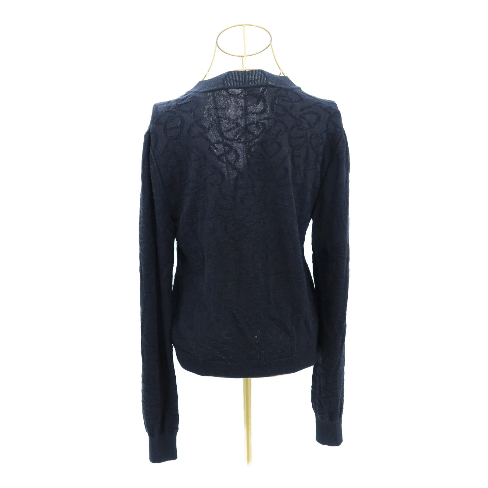 HERMES Silk/Cotton Chaine d'Ancre Cardigan針織