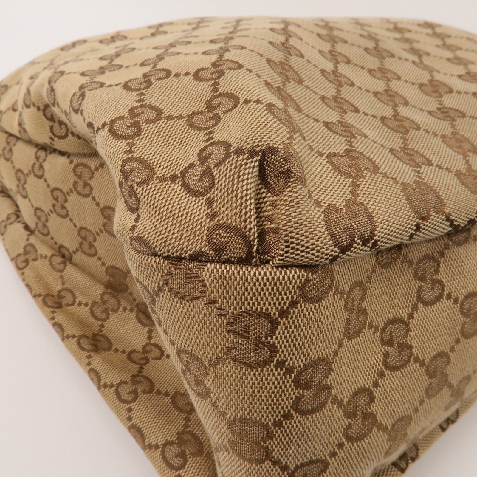 GUCCI 帆布GG Web Hobo肩背袋