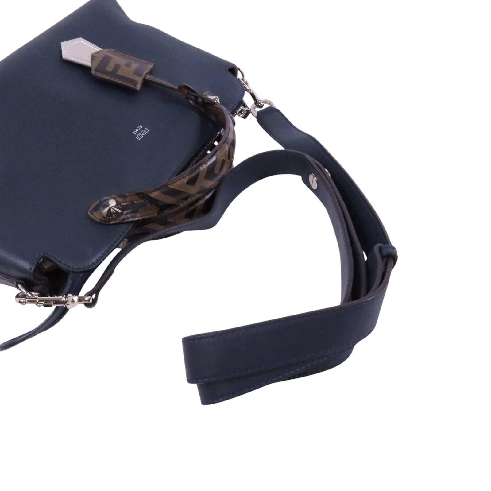 FENDI 牛皮皮革By The Way銀扣手挽肩背兩用袋