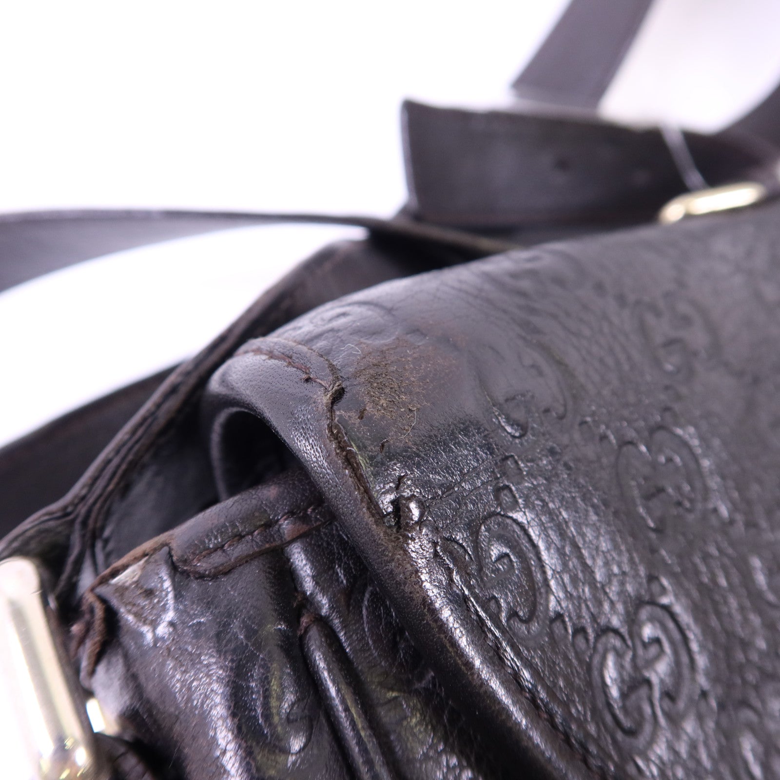 GUCCI 牛皮皮革Messenger Bag肩背袋