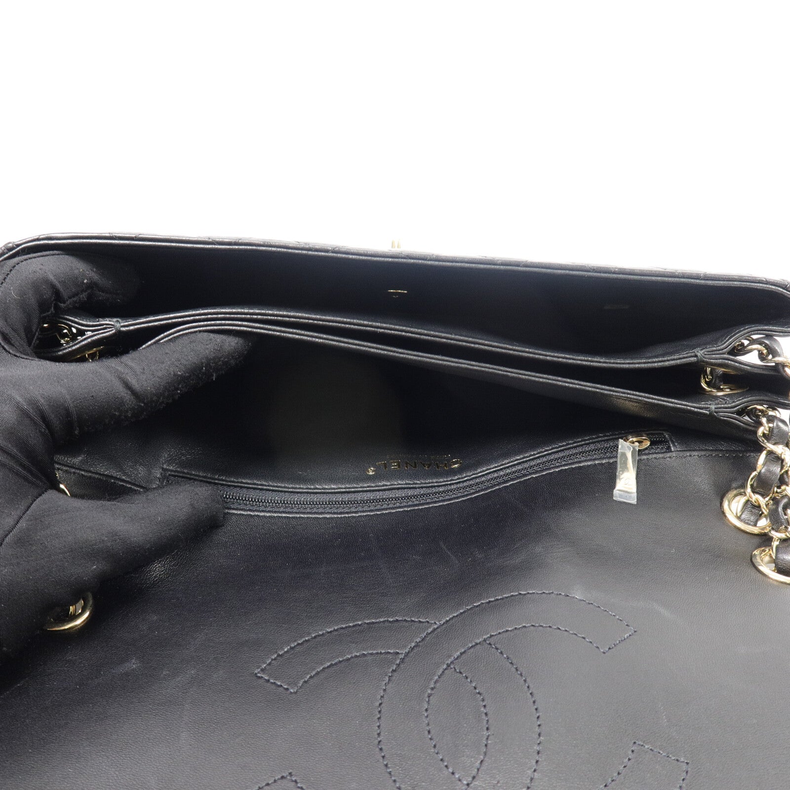 CHANEL 羊皮皮革Chain Shoulder鏈帶肩背袋