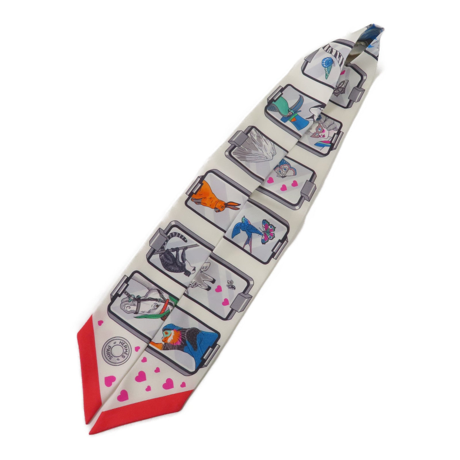 HERMES 絲質Twilly絲巾