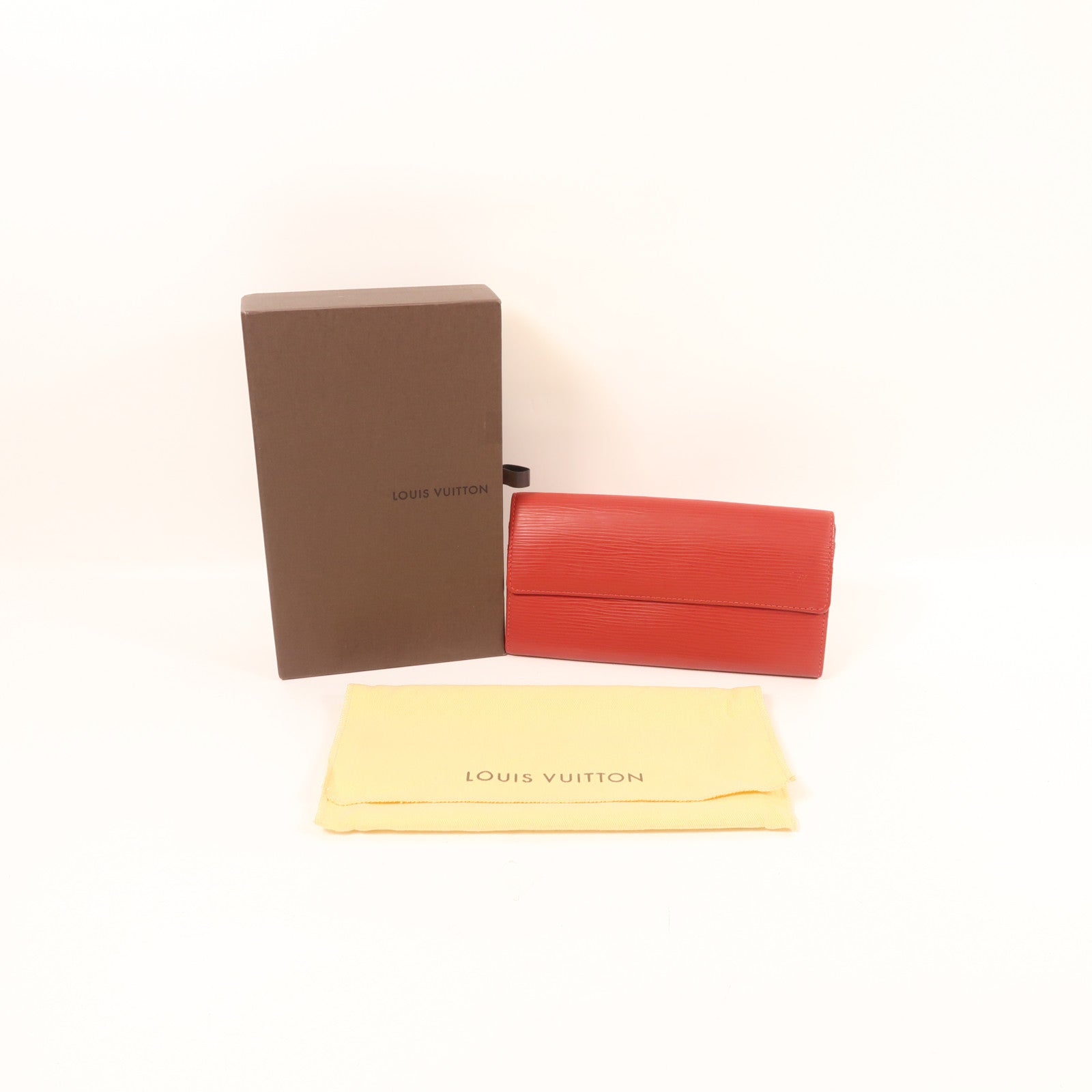 LOUIS VUITTON Epi Long Wallet銀扣長錢包