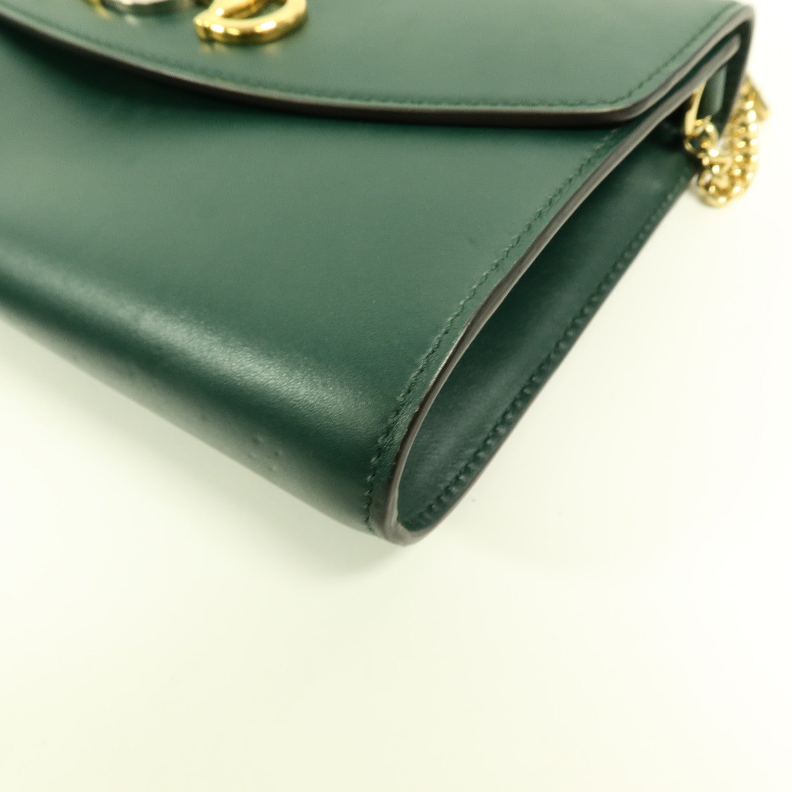 GUCCI 牛皮皮革Zumi Shoulder Bag鏈帶手挽肩背兩用袋