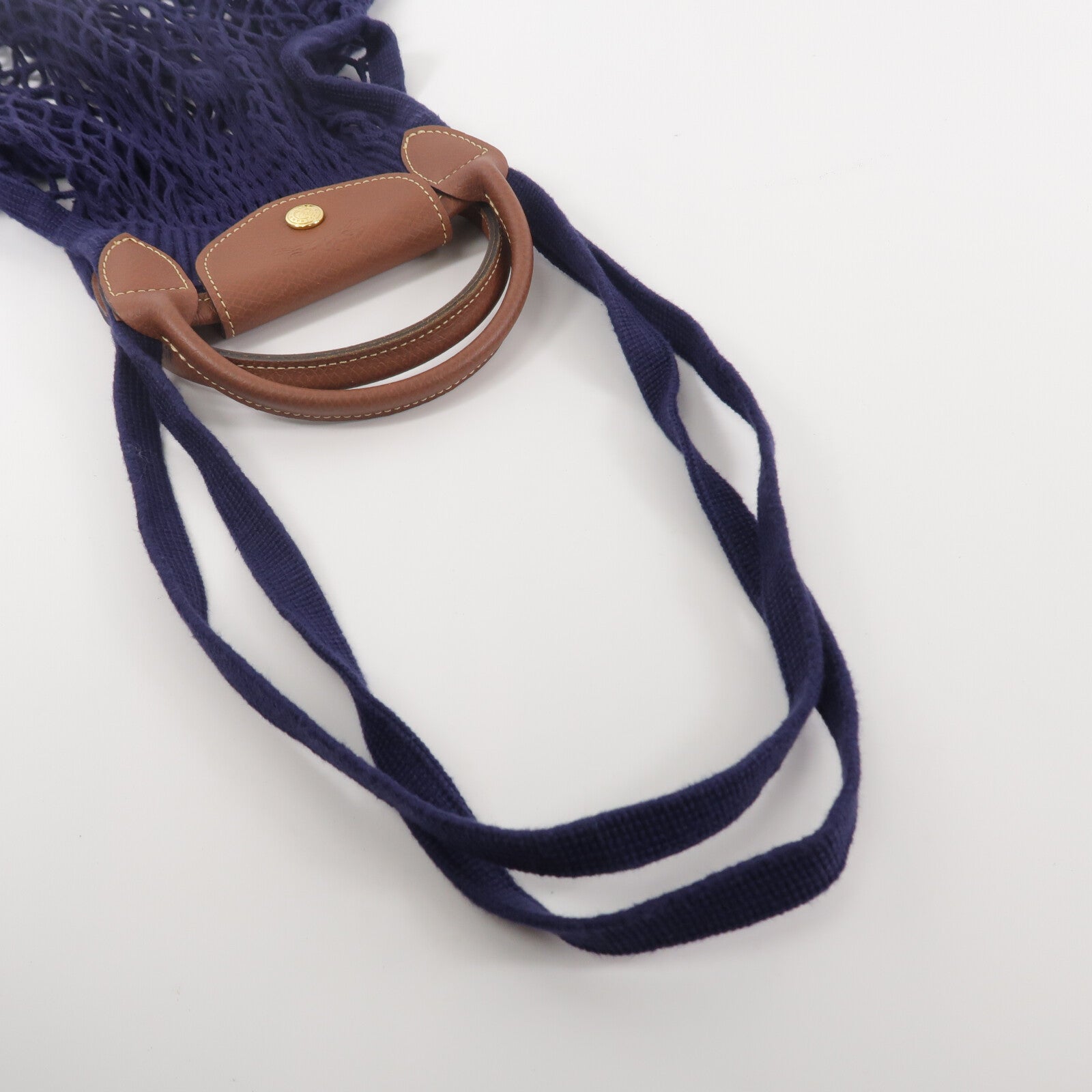 Longchamp 棉布Le Pliage Filet手挽肩背兩用袋