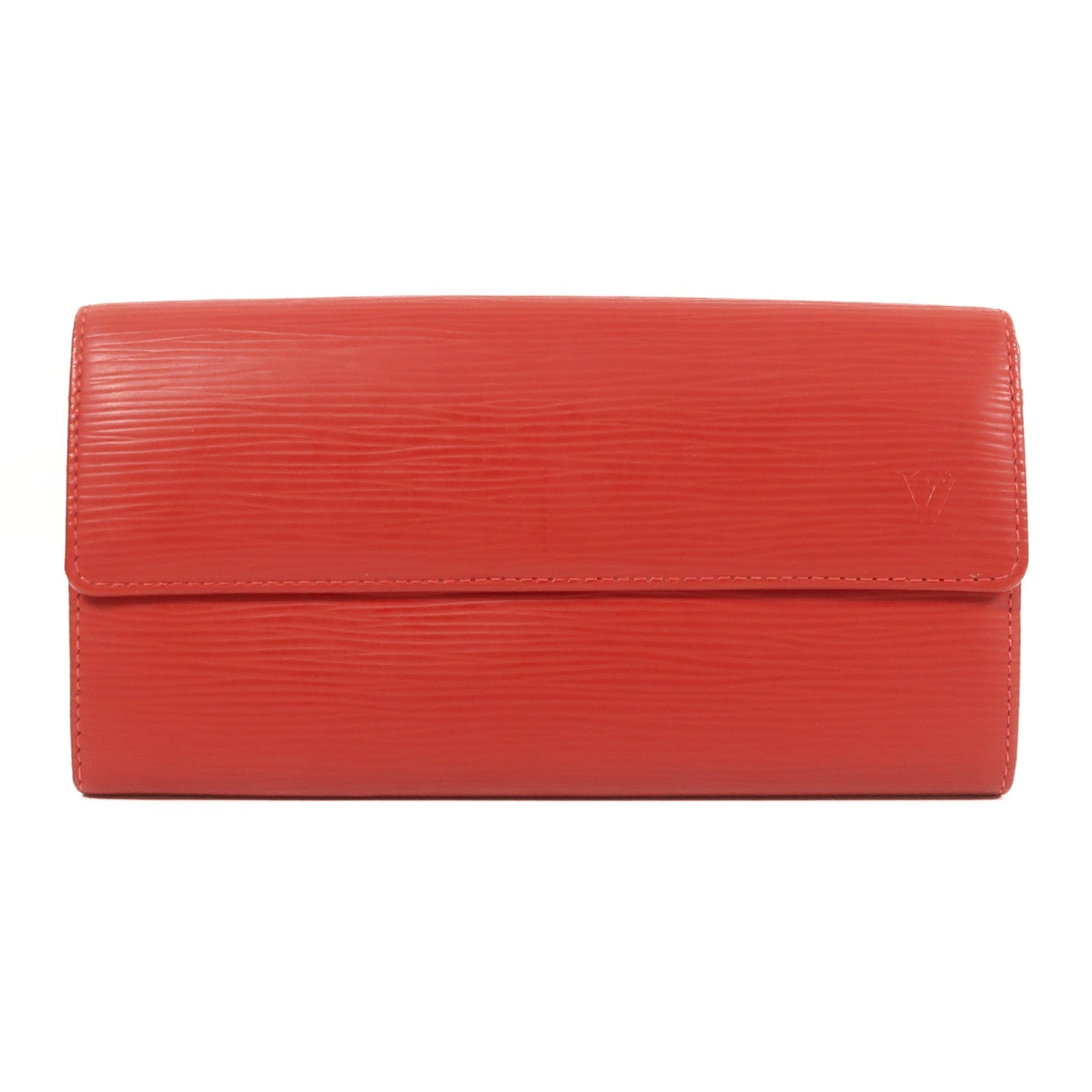 LOUIS VUITTON Epi Long Wallet銀扣長錢包