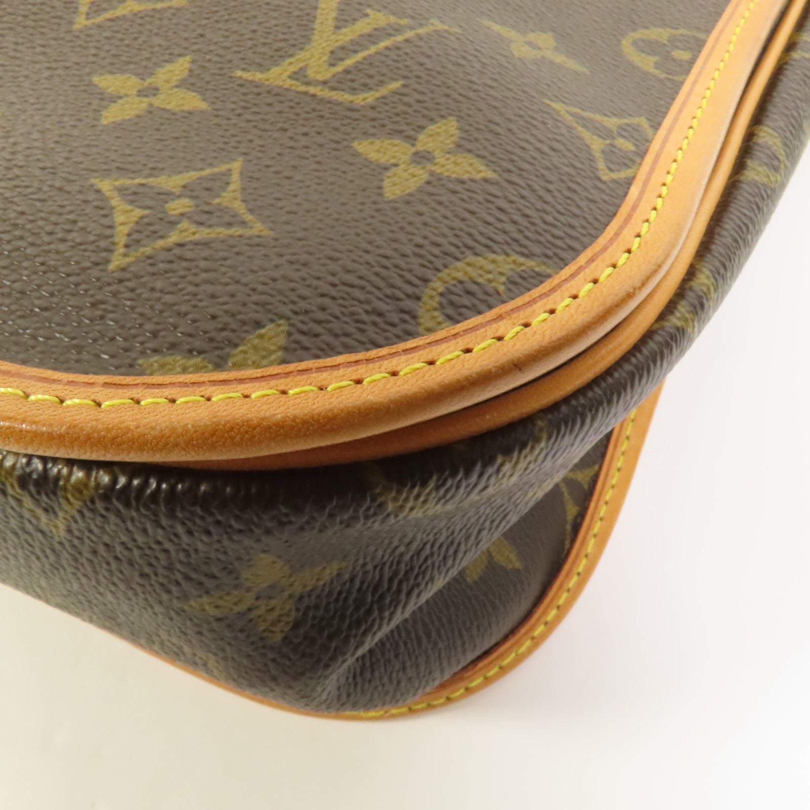 LOUIS VUITTON Monogram Bosphore金扣肩背袋棕色