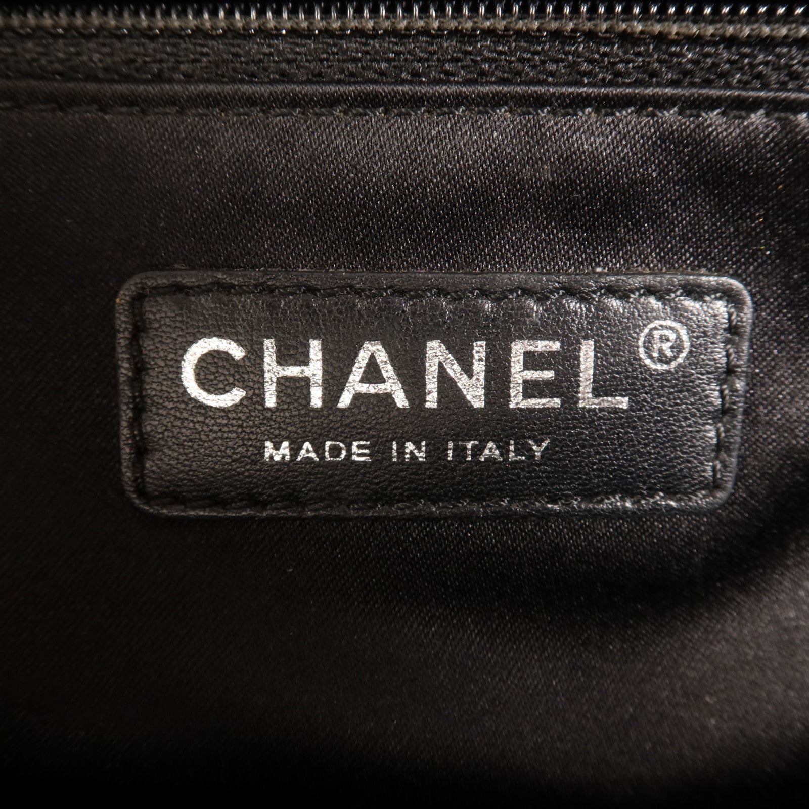 CHANEL 牛皮皮革GST Grand Shopping Tote Bag銀扣肩背袋