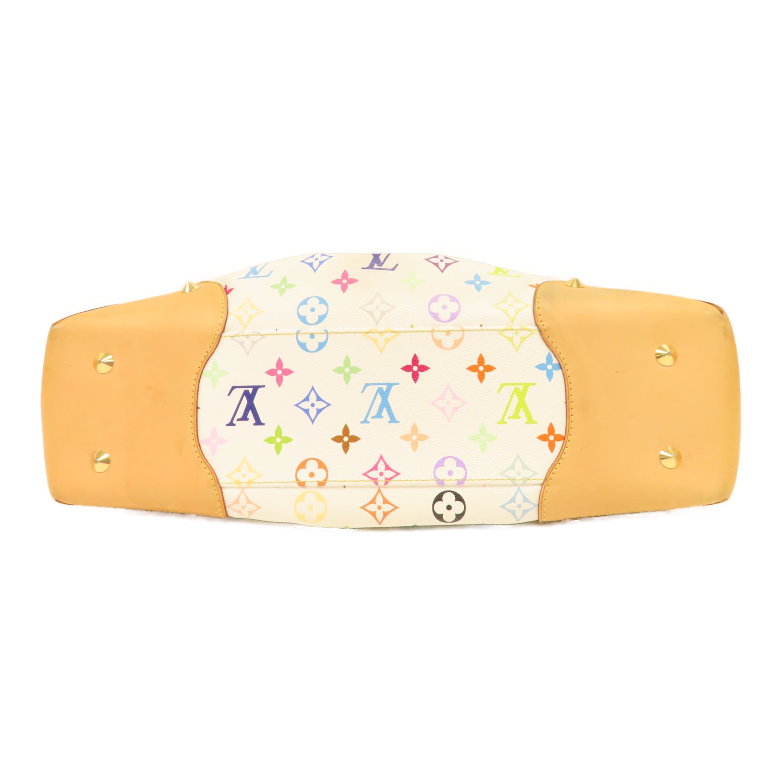 LOUIS VUITTON Monogram Multicolore Judy GM金扣手挽肩背兩用袋白色/彩色