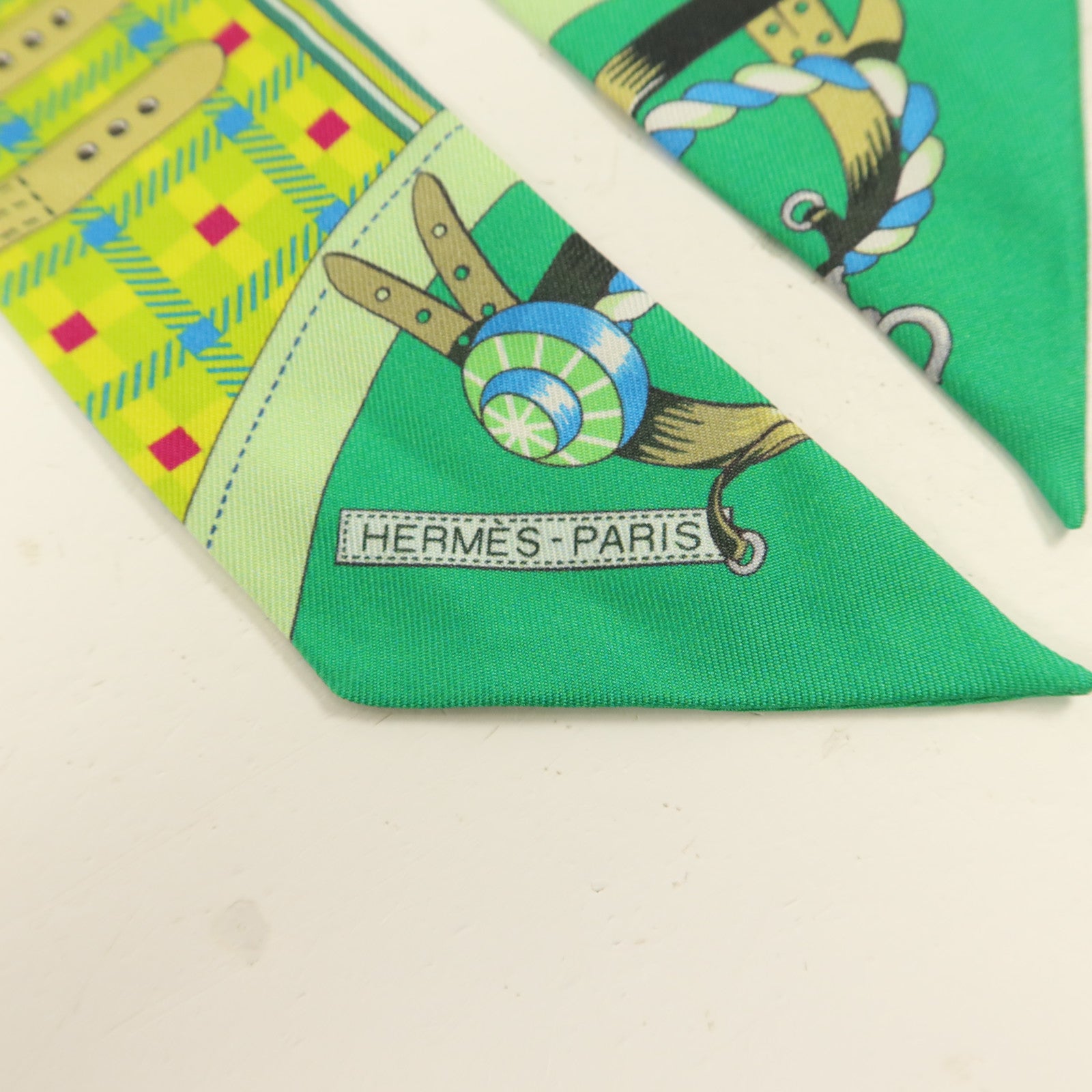 HERMES 絲質Twilly絲巾