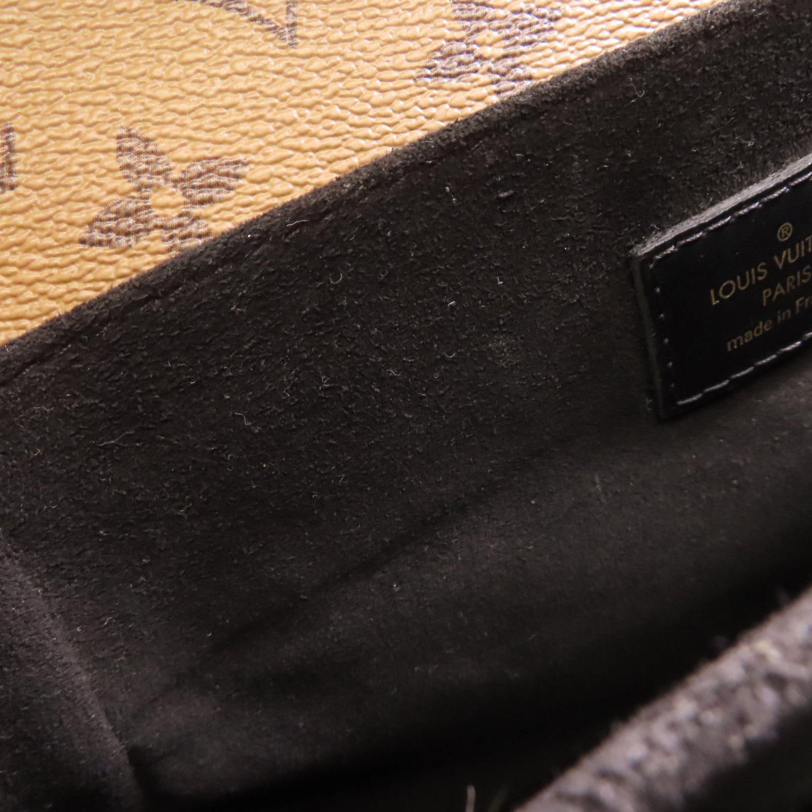 LOUIS VUITTON Monogram Reverse Pochette Metis金扣手挽肩背兩用袋棕色