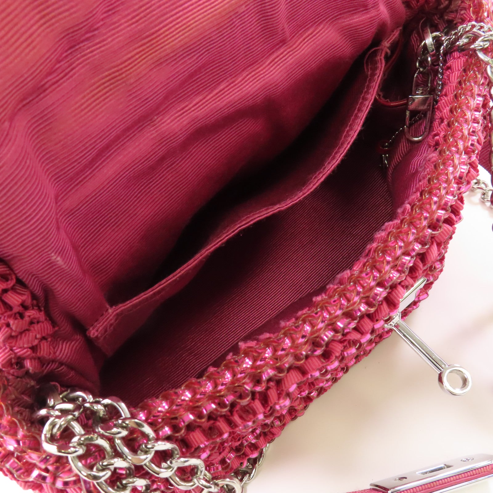 ANTEPRIMA PVC Shoulder Bag銀扣鏈帶手挽肩背兩用袋
