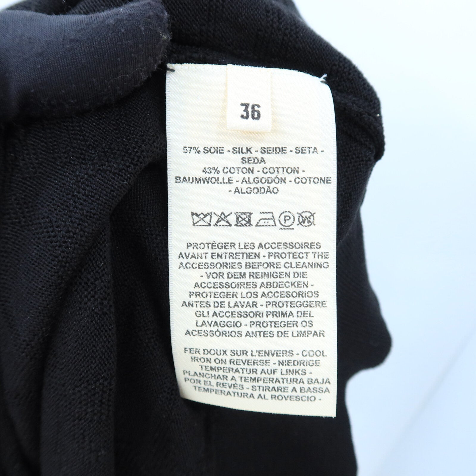 HERMES Silk/Cotton Chaine d'Ancre Cardigan針織