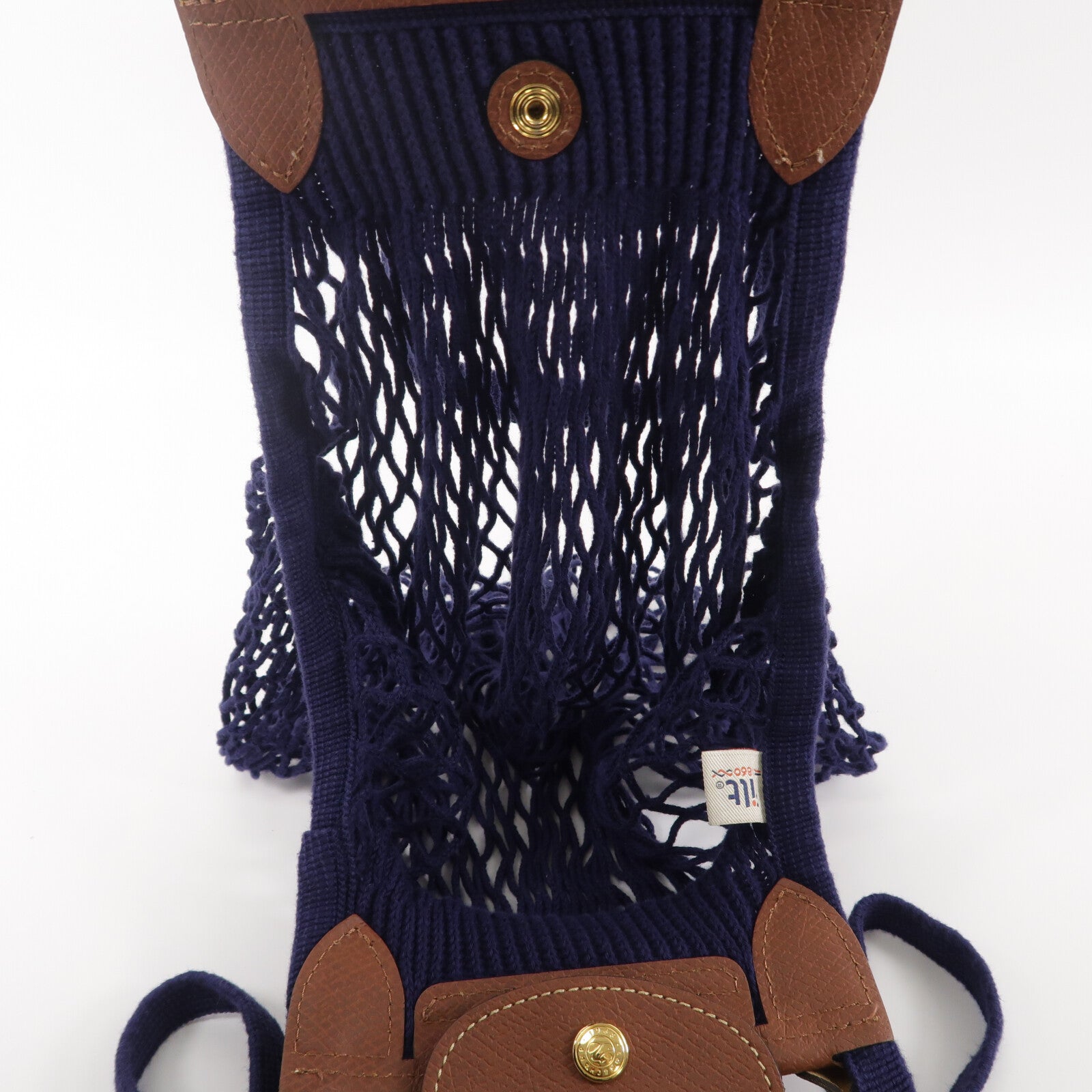 Longchamp 棉布Le Pliage Filet手挽肩背兩用袋