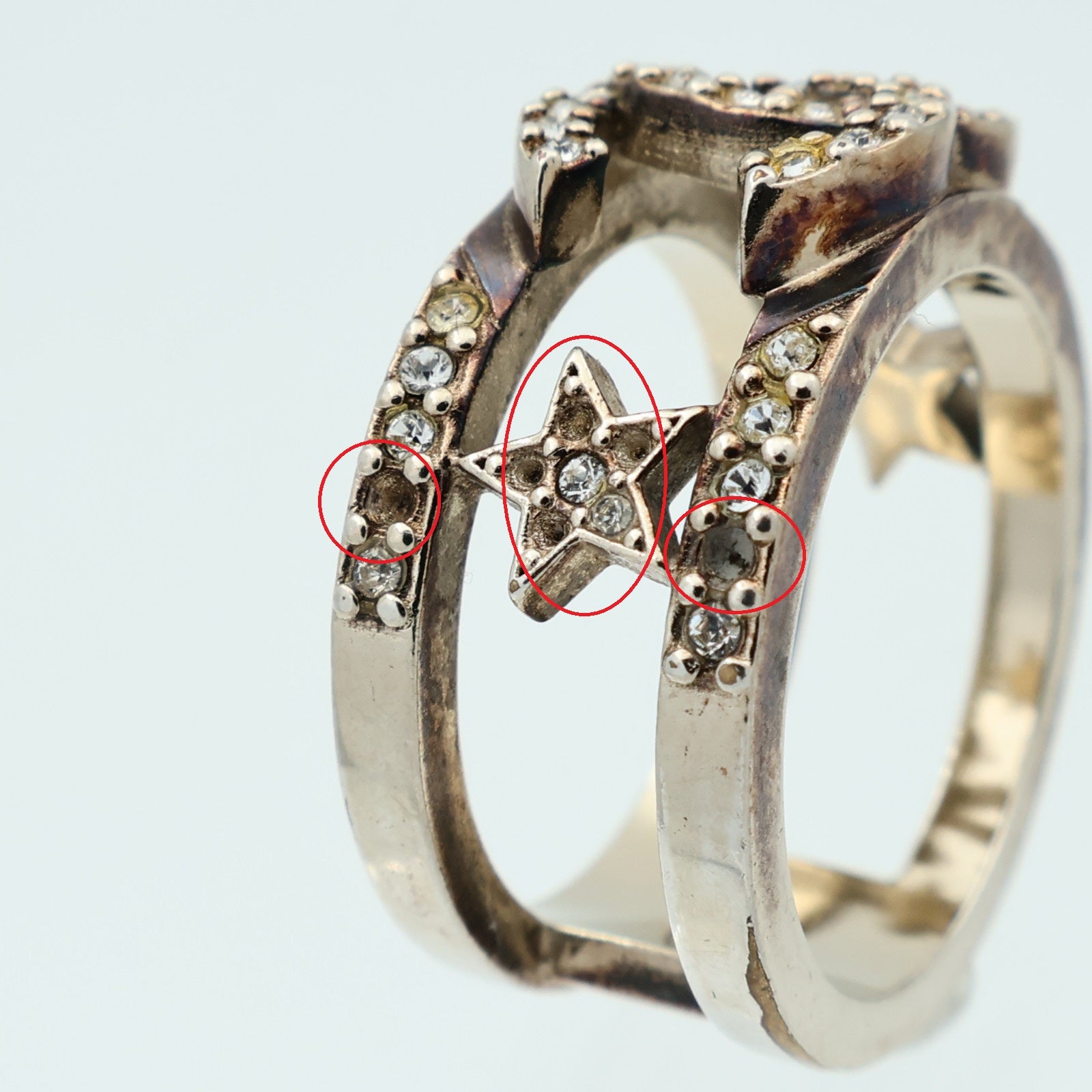 CHANEL 【激減優惠】金屬Ring戒指US#6