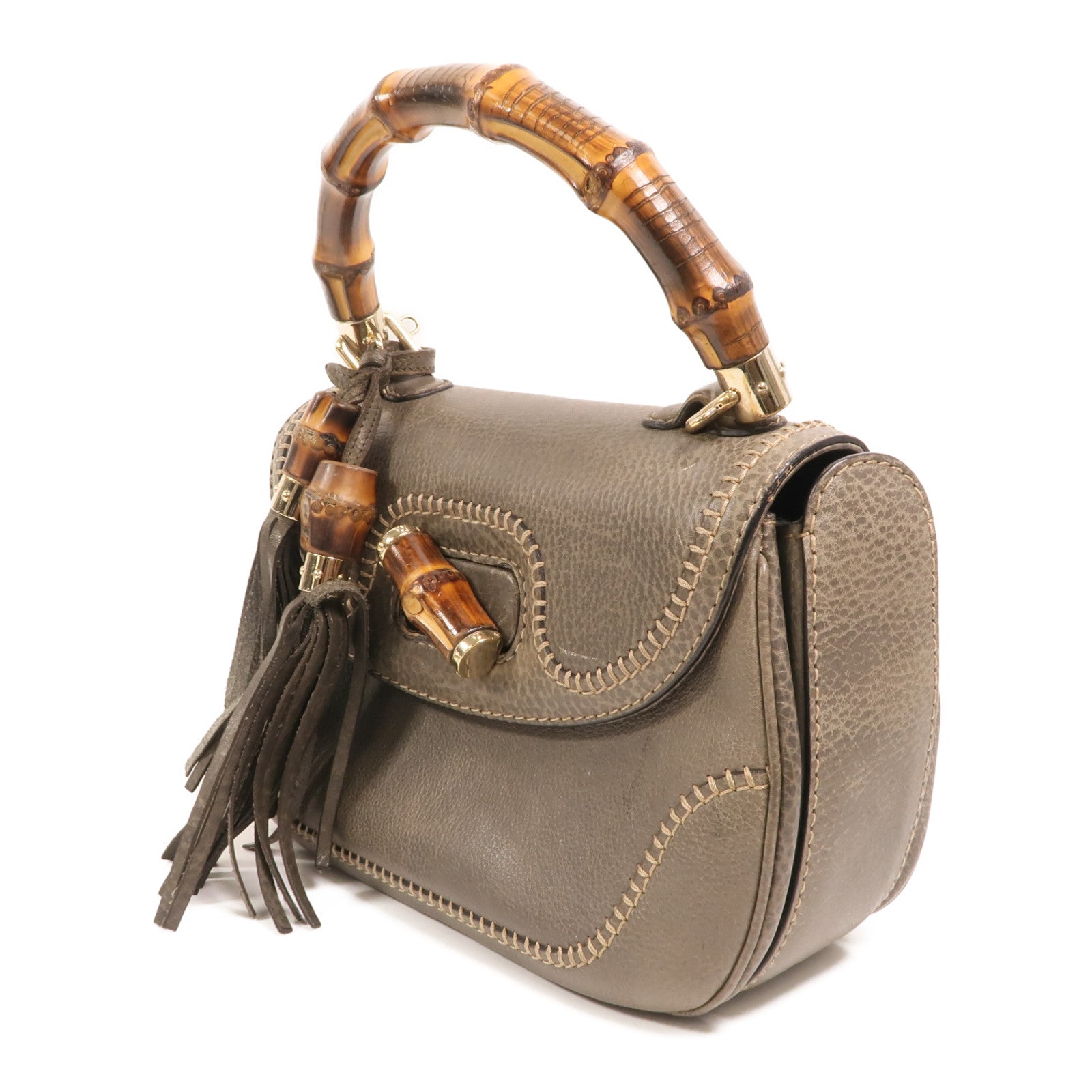 GUCCI 牛皮皮革2 Way Shoulder金扣手挽肩背兩用袋