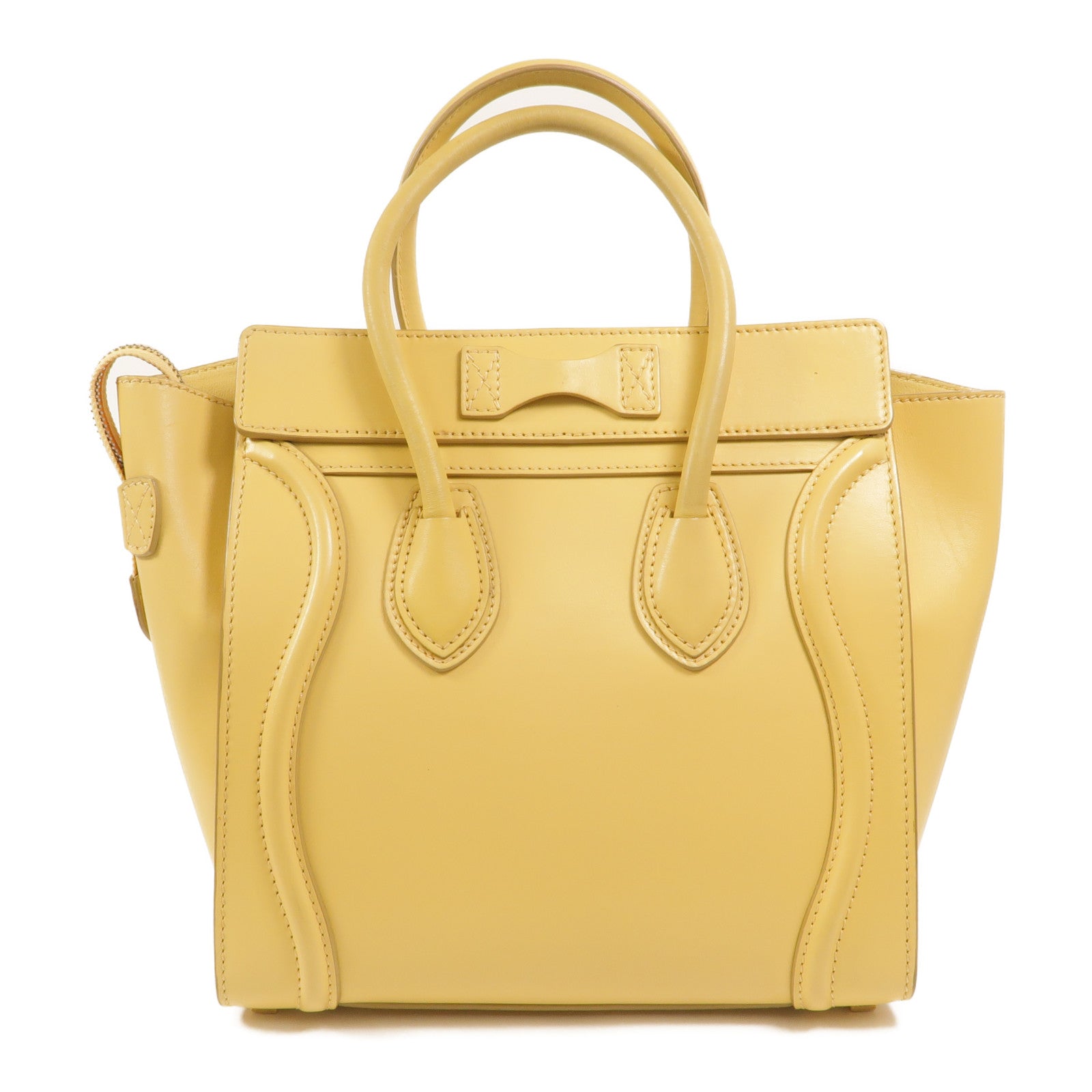 CELINE 牛皮皮革Micro Luggage手挽袋