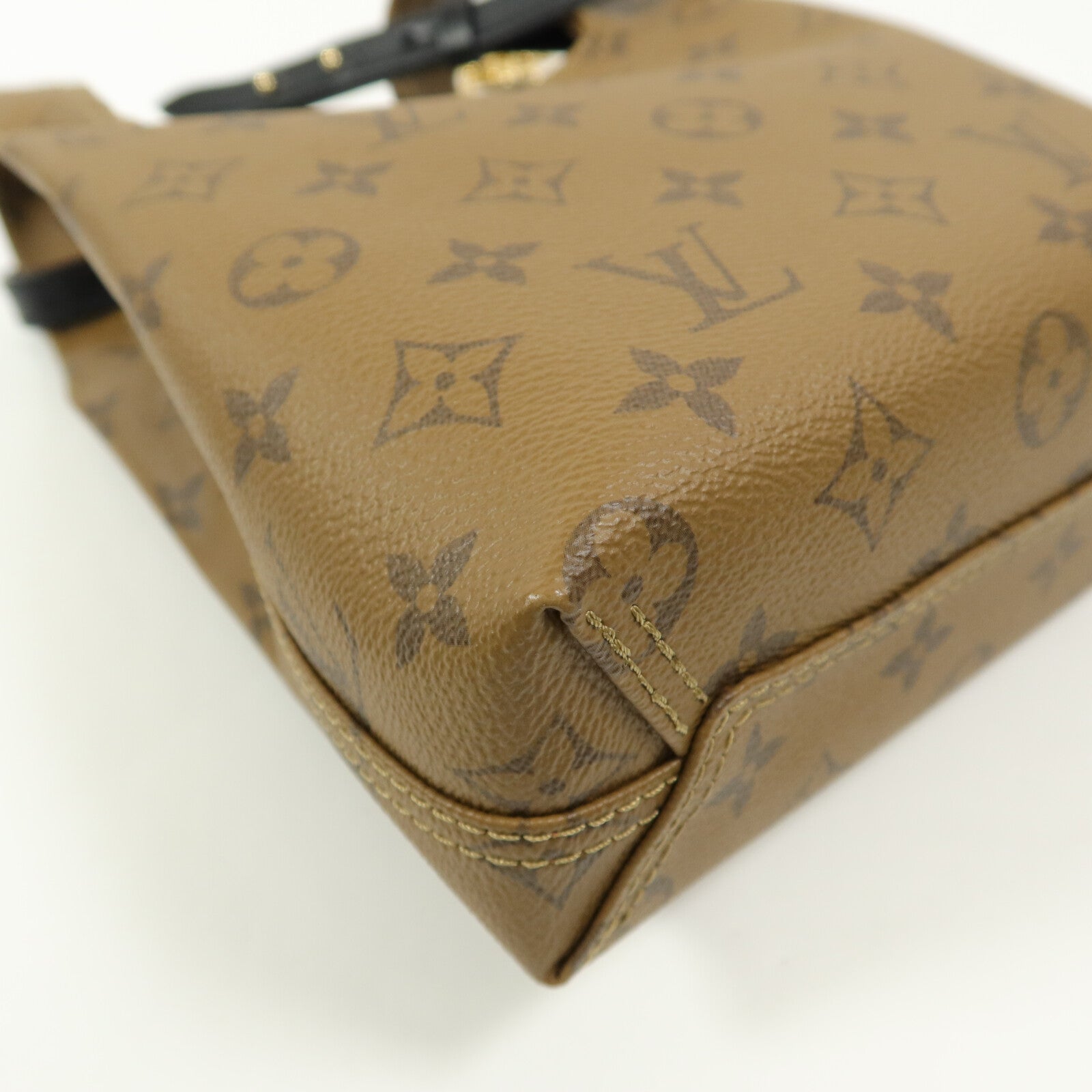 LOUIS VUITTON Monogram Reverse Atlantis BB金扣手挽肩背兩用袋