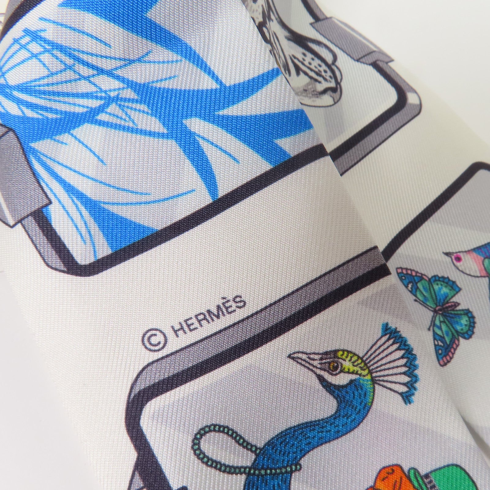 HERMES 絲質Twilly絲巾