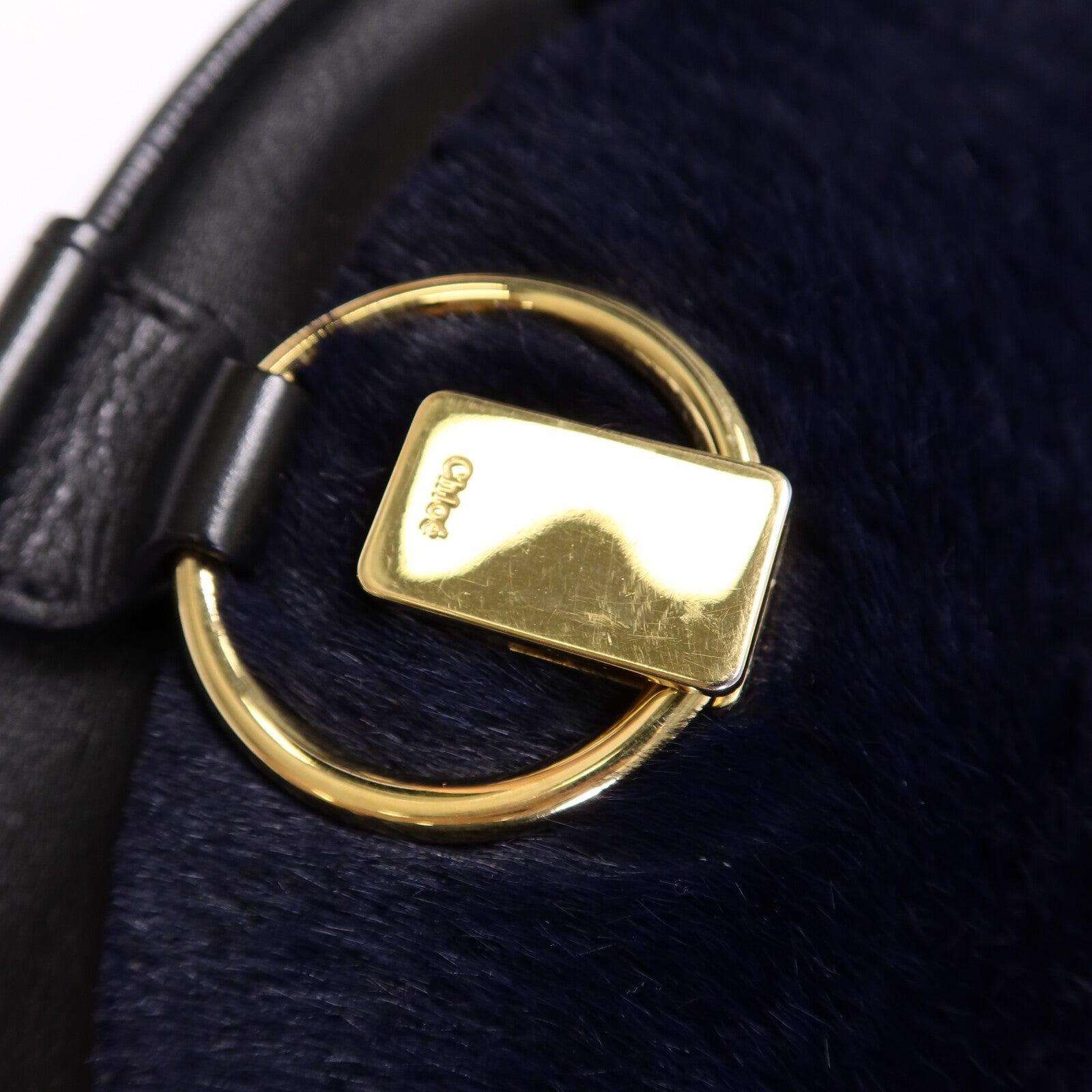 Chloe 牛皮皮革/Shearling Goldie手挽肩背兩用袋