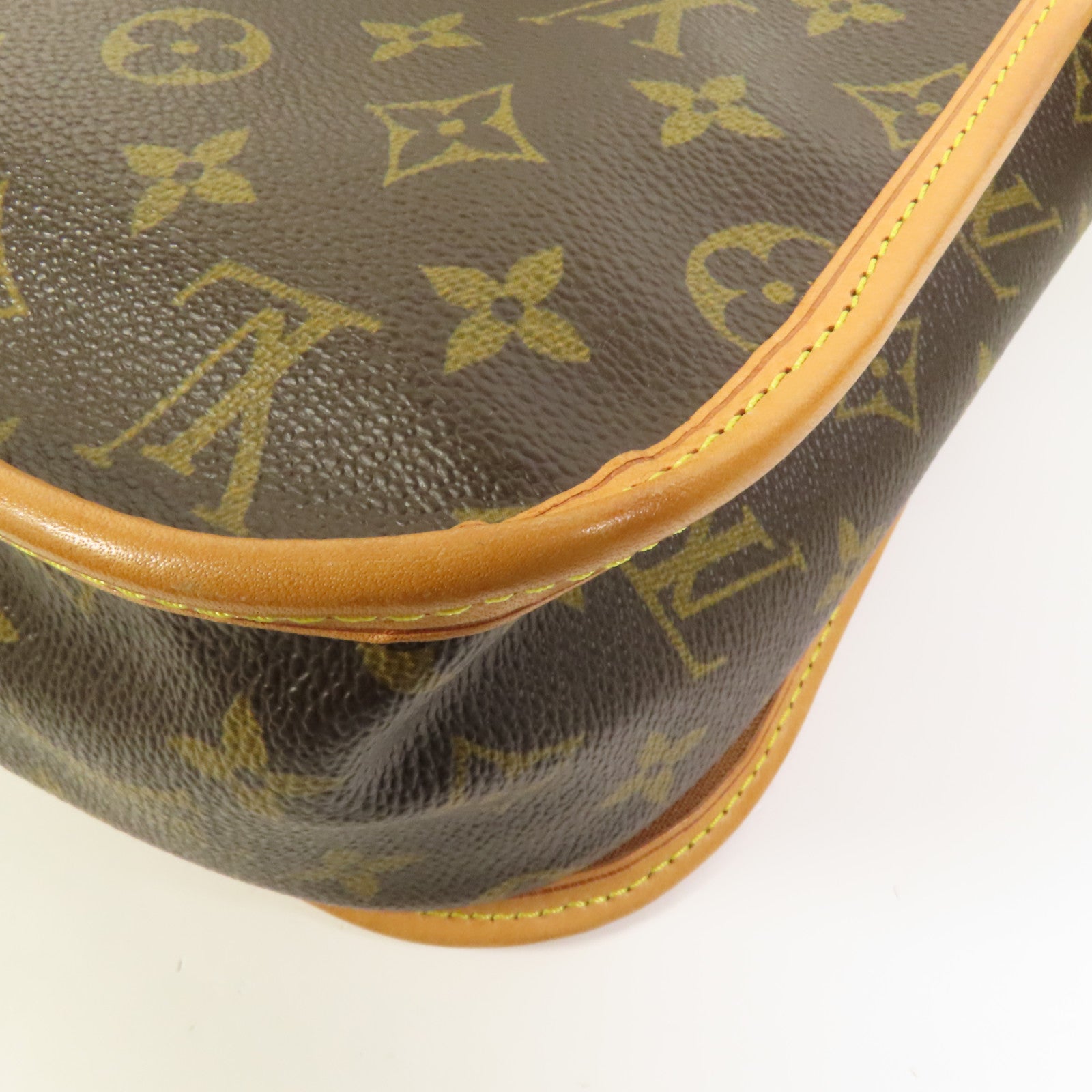 LOUIS VUITTON Monogram Bosphore金扣肩背袋棕色