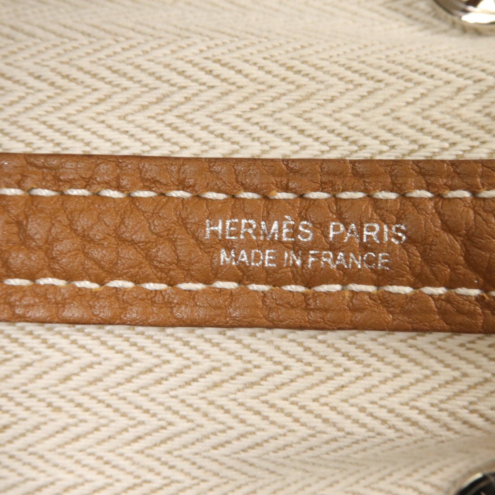 HERMES Country皮革Garden Party TPM手挽袋Gold