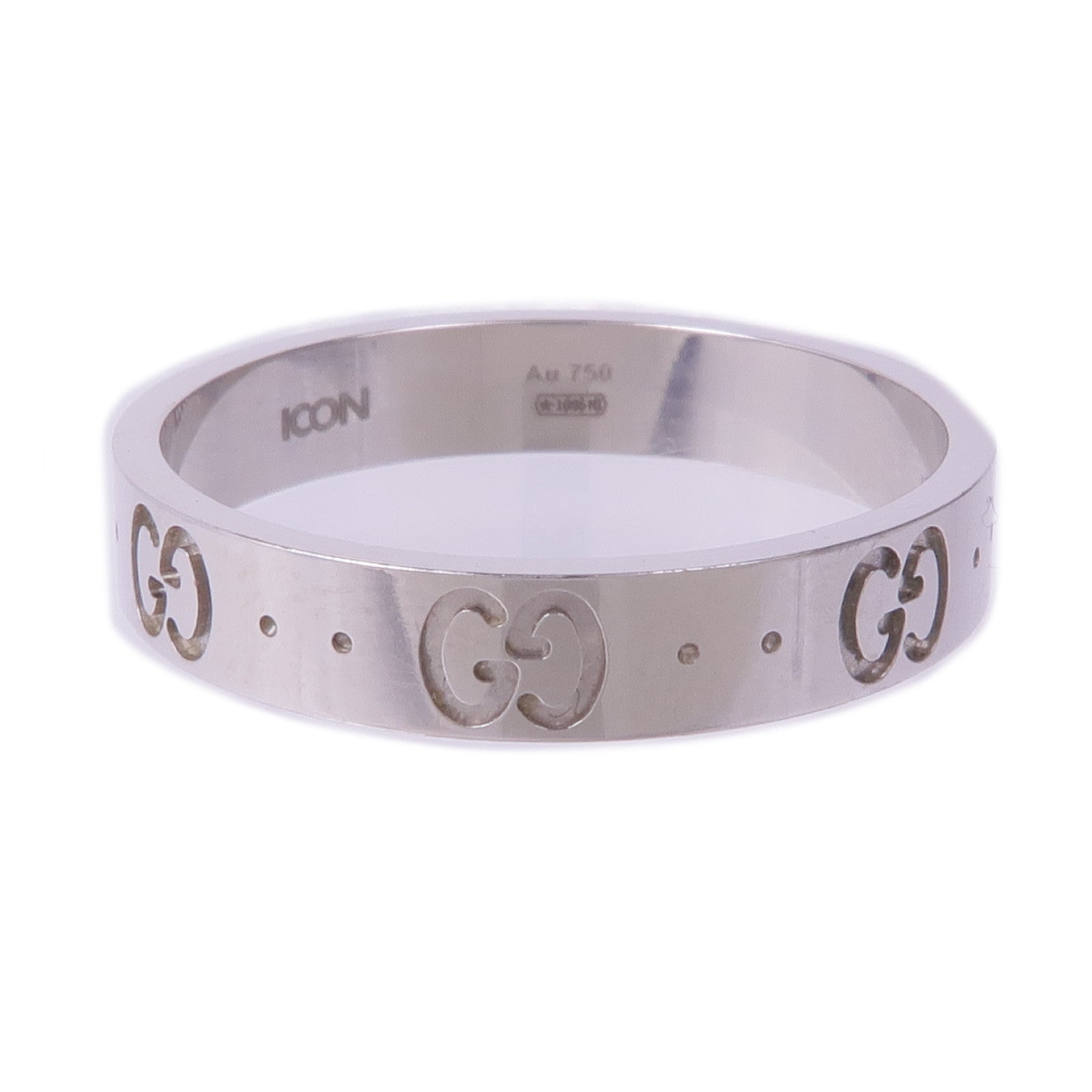 GUCCI 18K白金Gucci Icon Ring戒指GUCCI#23/US#10.25