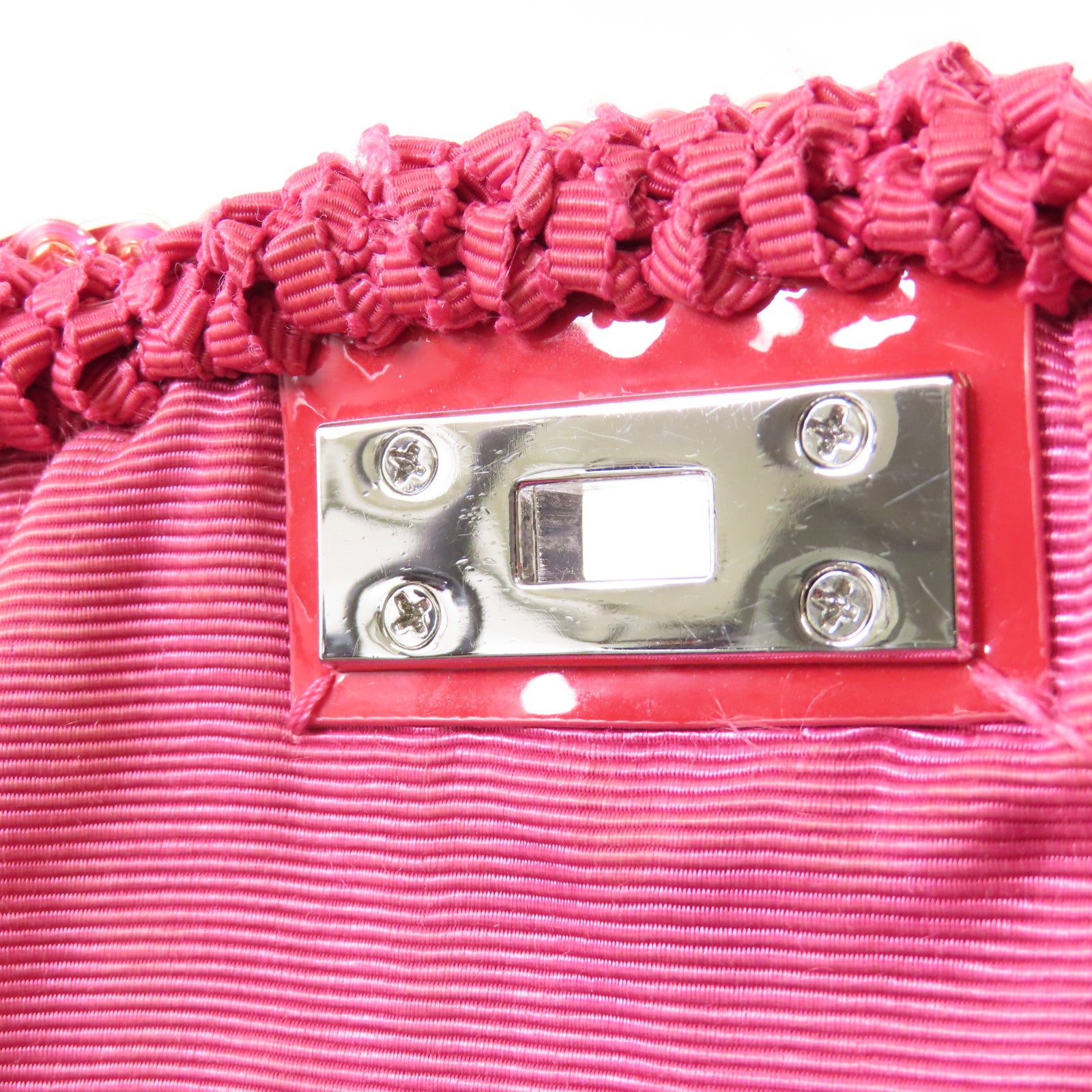 ANTEPRIMA PVC Shoulder Bag銀扣鏈帶手挽肩背兩用袋