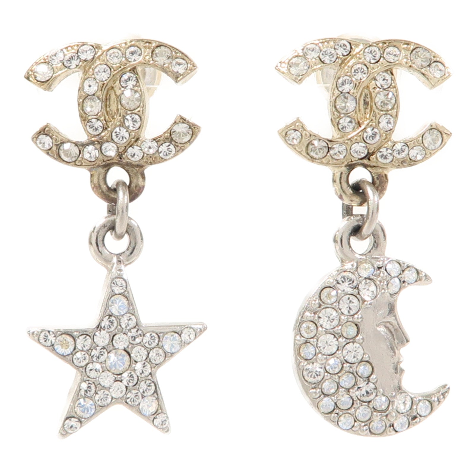 CHANEL 金屬Earring耳環銀色