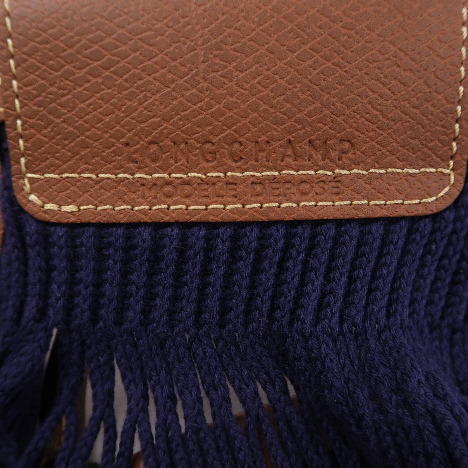 Longchamp 棉布Le Pliage Filet手挽肩背兩用袋