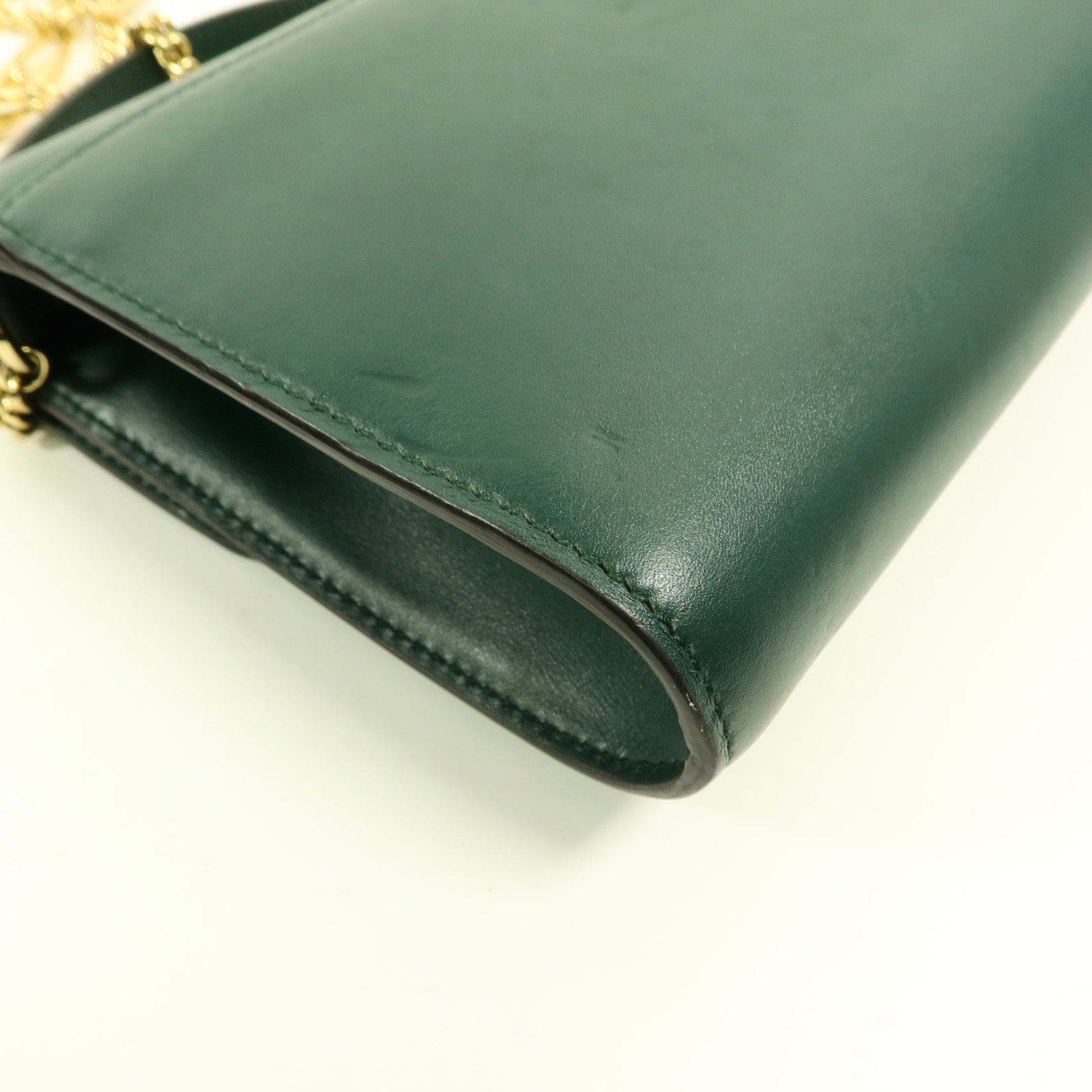 GUCCI 牛皮皮革Zumi Shoulder Bag鏈帶手挽肩背兩用袋