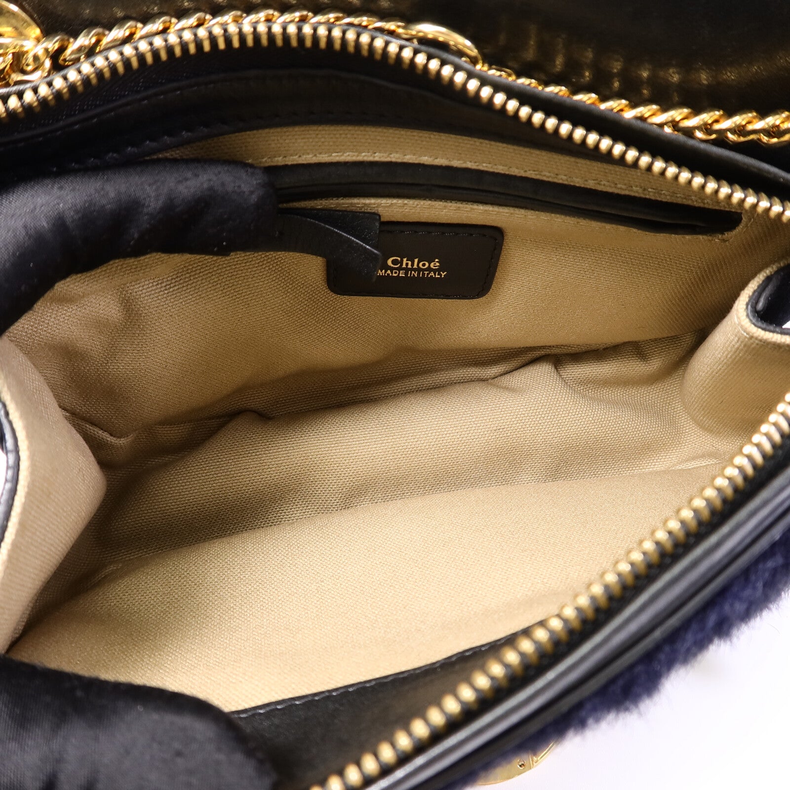 Chloe 牛皮皮革/Shearling Goldie手挽肩背兩用袋