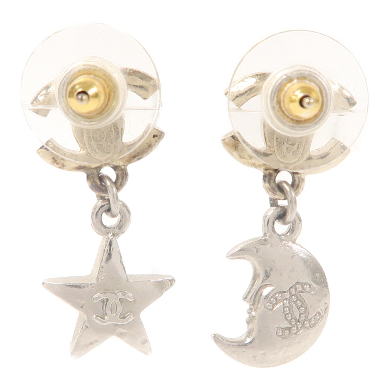 CHANEL 金屬Earring耳環銀色