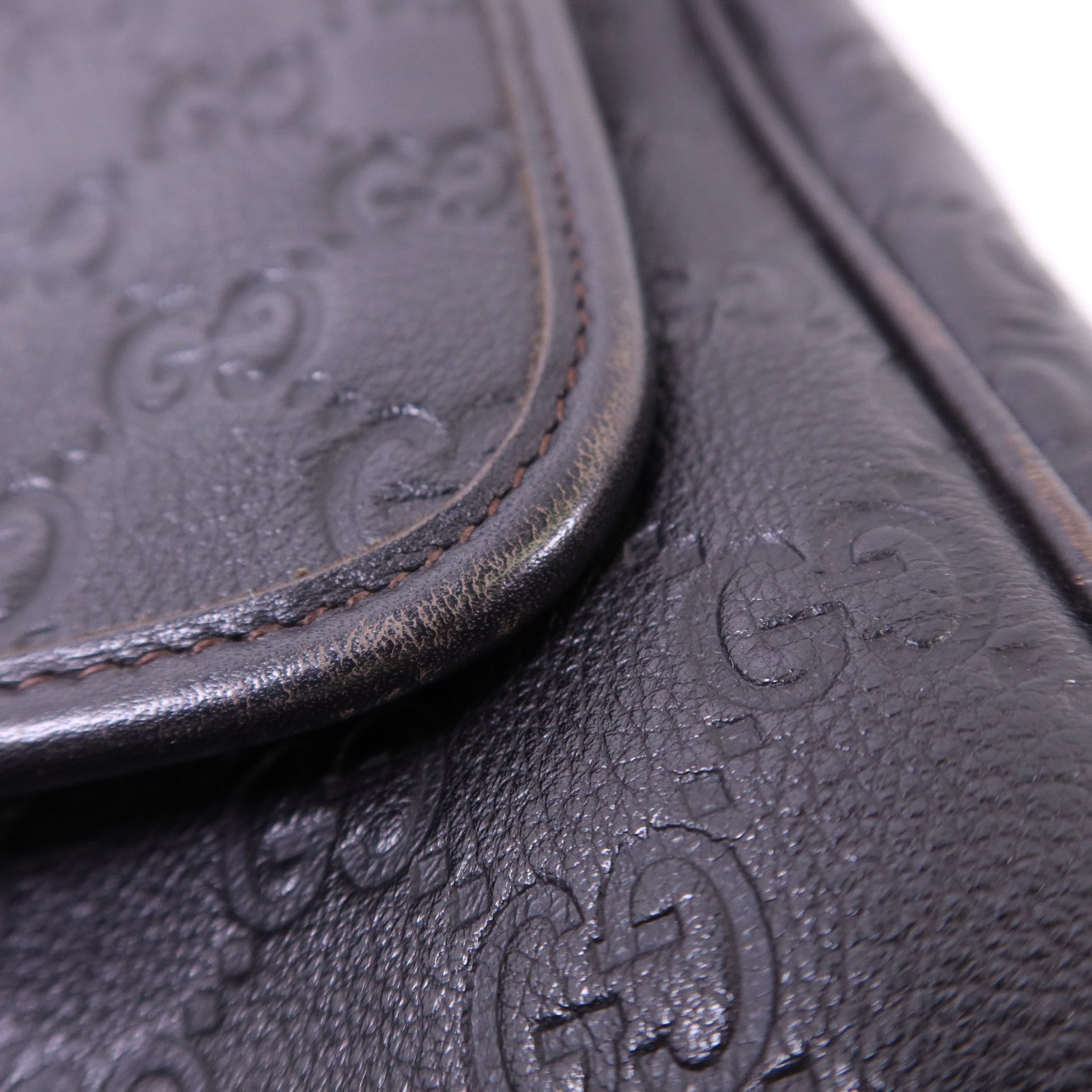 GUCCI 牛皮皮革Messenger Bag肩背袋