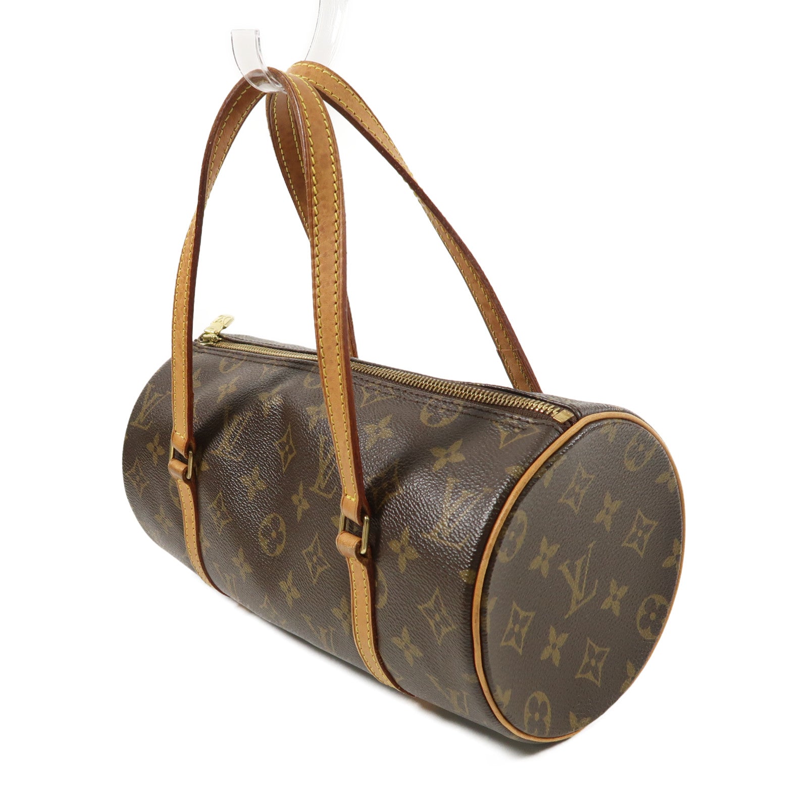 LOUIS VUITTON Monogram Papillon PM金扣手挽袋