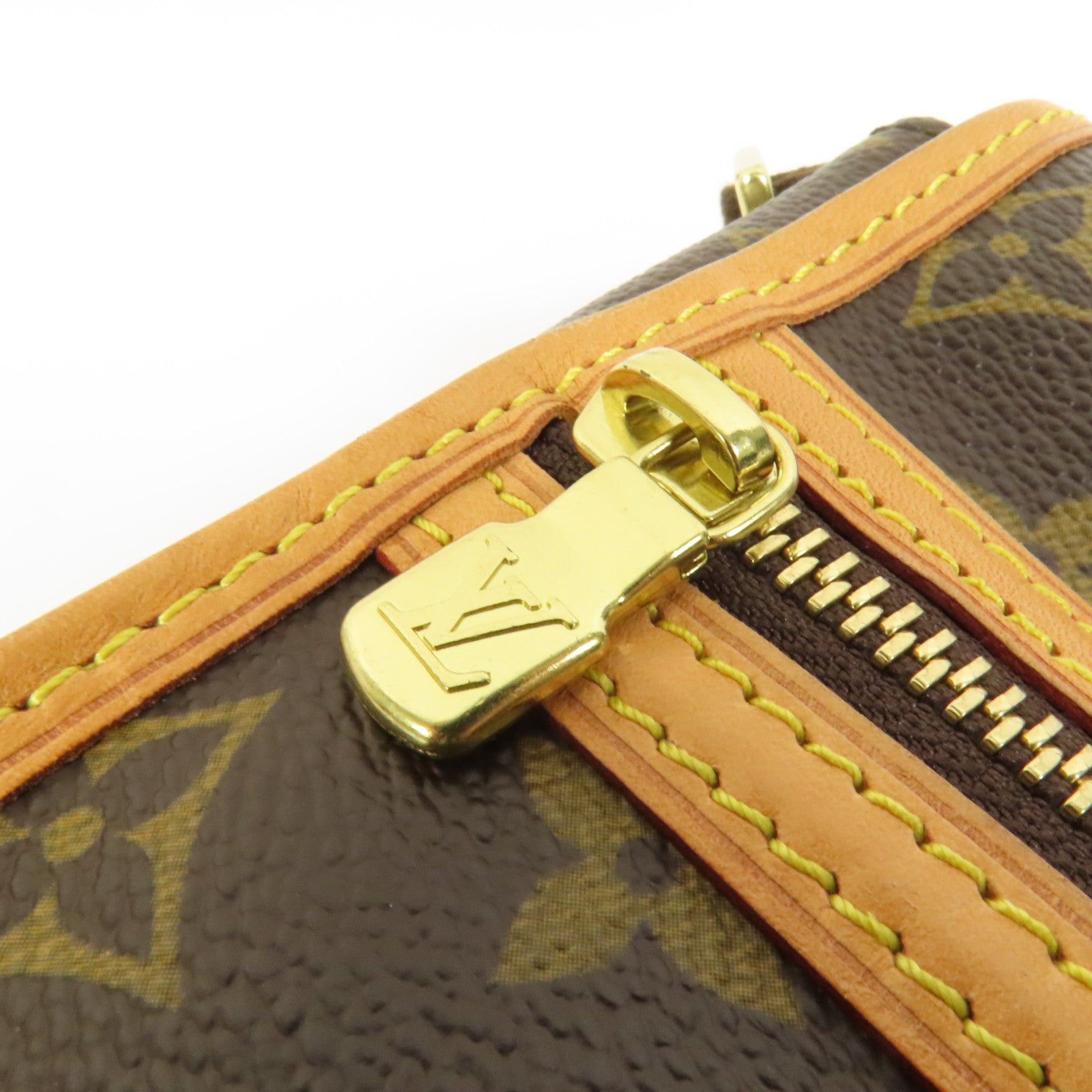 LOUIS VUITTON Monogram Bosphore金扣肩背袋棕色