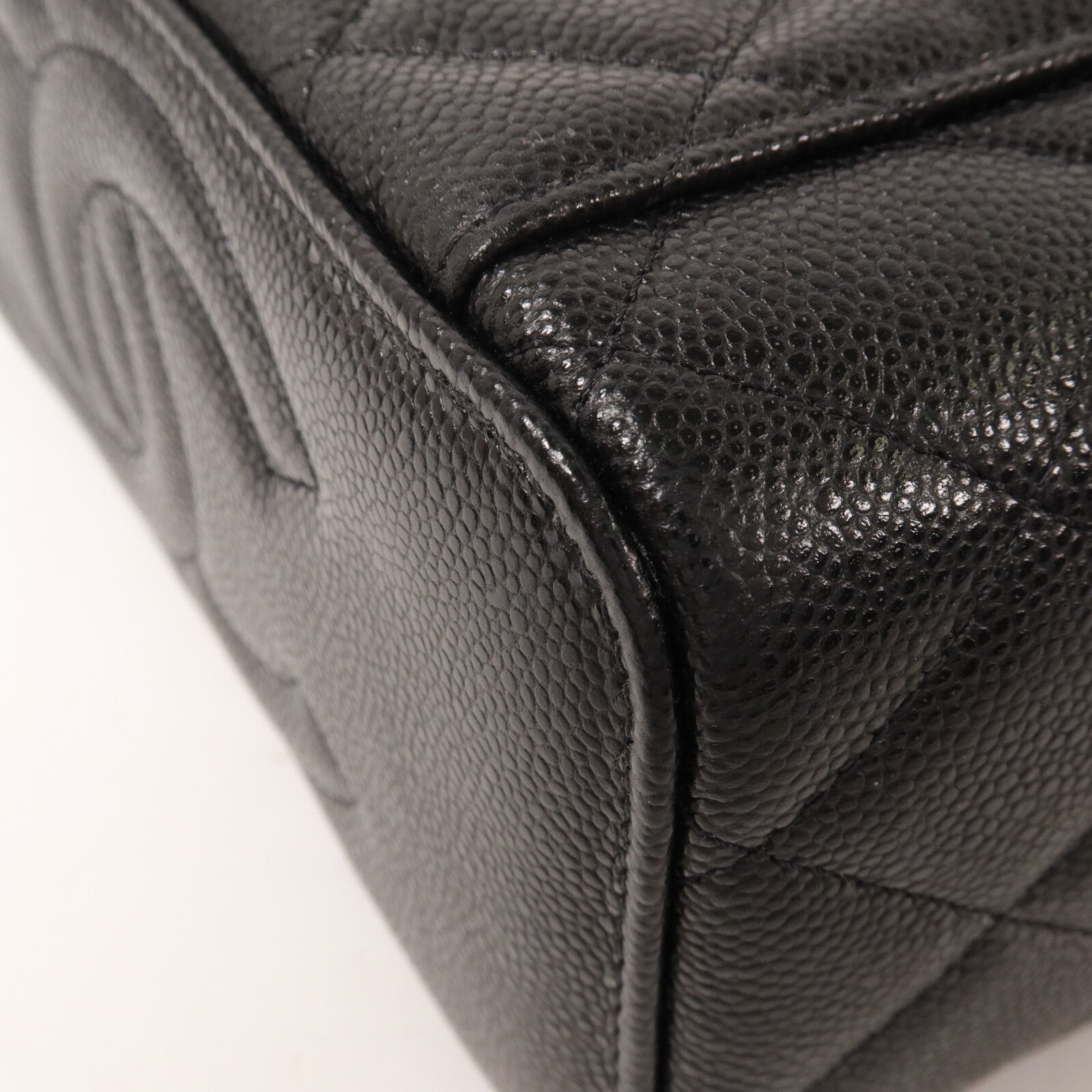 CHANEL 牛皮皮革Vanity Case鏈帶肩背袋