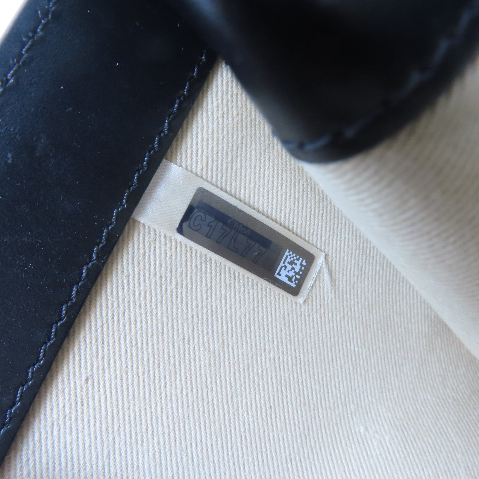 Chloe 牛皮皮革Chain Shoulder Bag金扣鏈帶肩背袋黑色