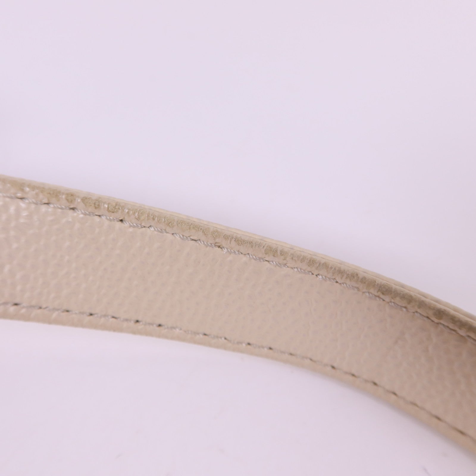 CHANEL 牛皮皮革Shoulder Bag銀扣肩背袋