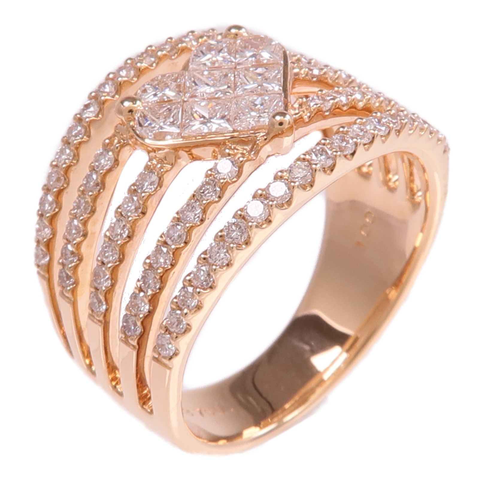 JEWELRY 18K玫瑰金Diamond Ring鑽石戒指US#5.75
