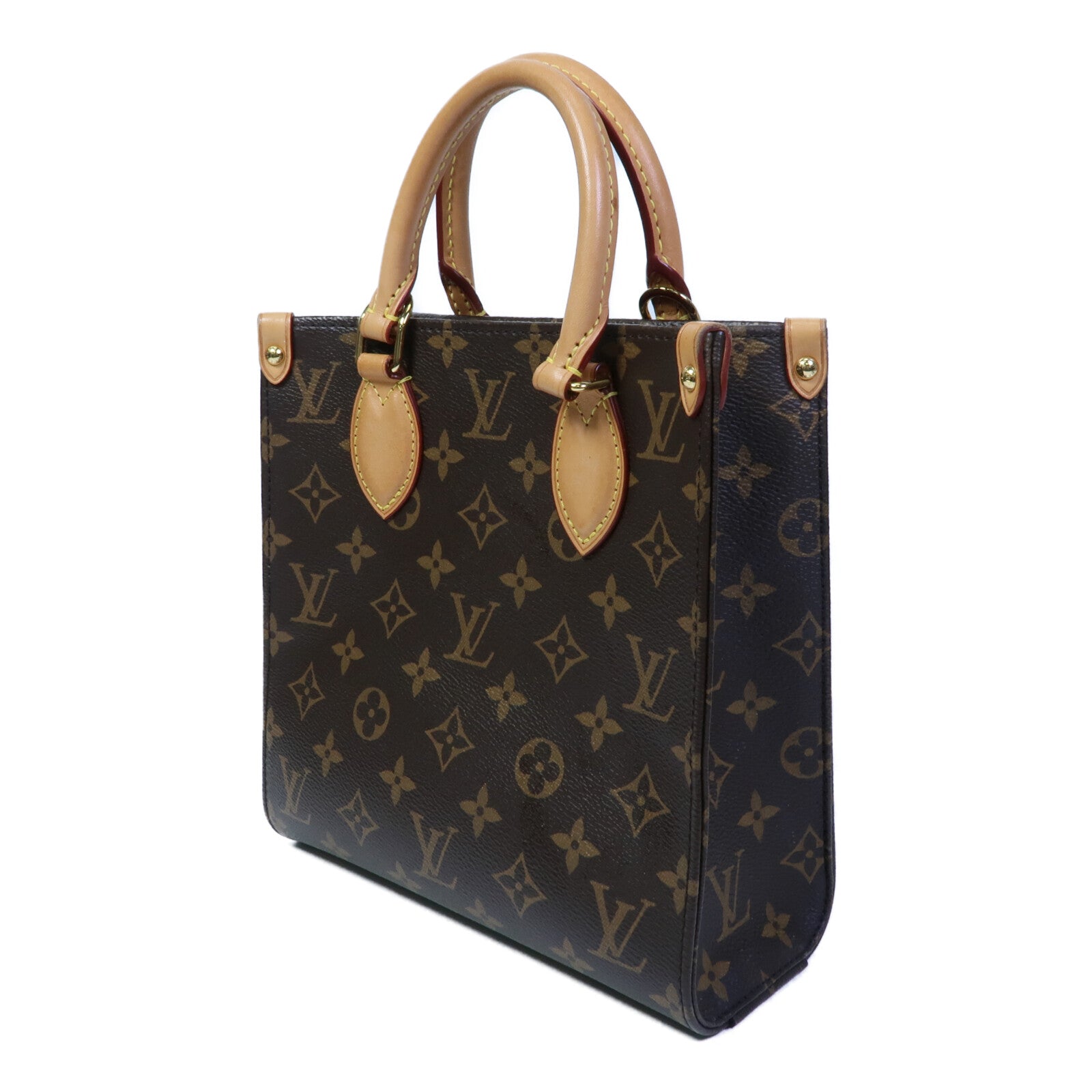 LOUIS VUITTON Monogram SacPlat BB手挽肩背兩用袋