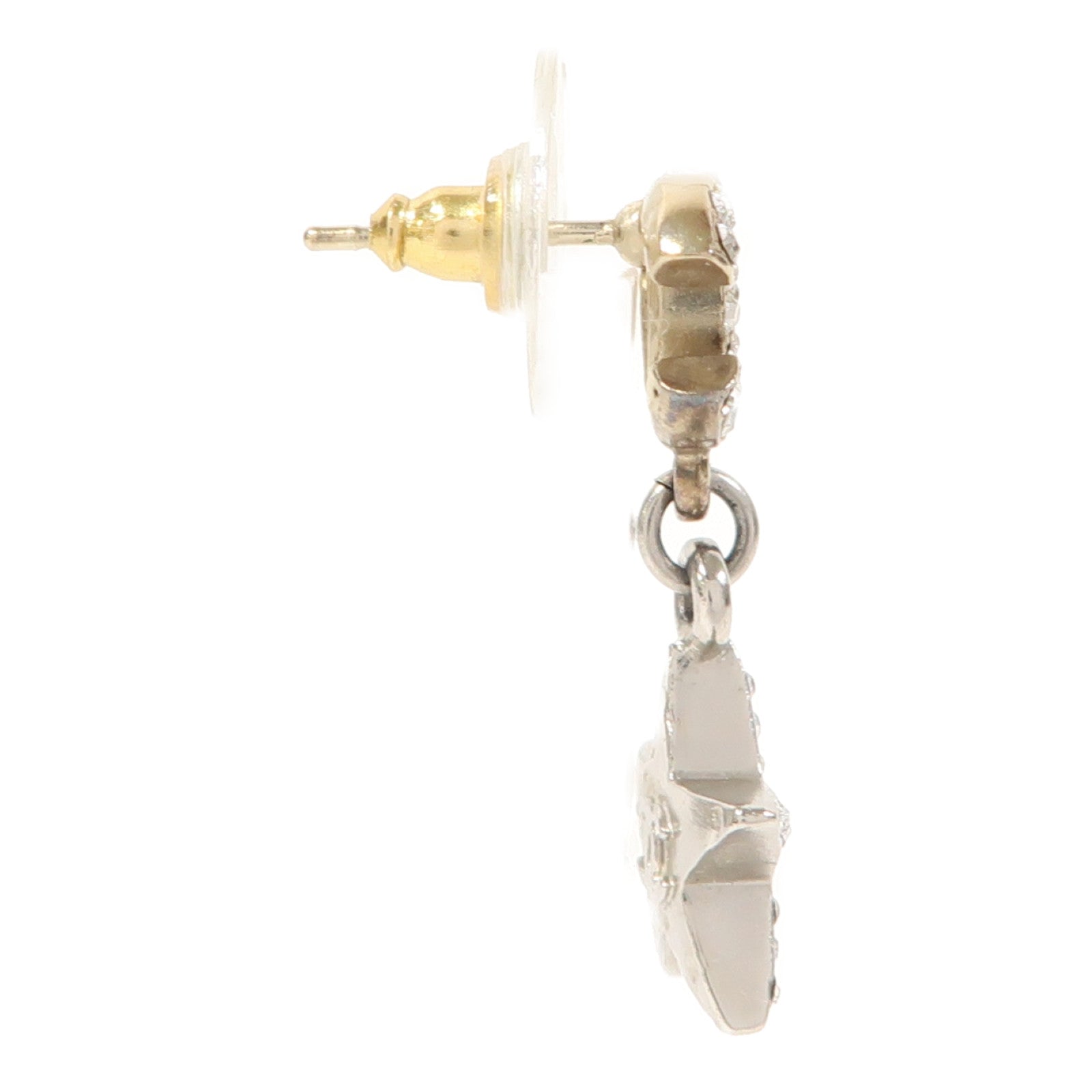 CHANEL 金屬Earring耳環銀色
