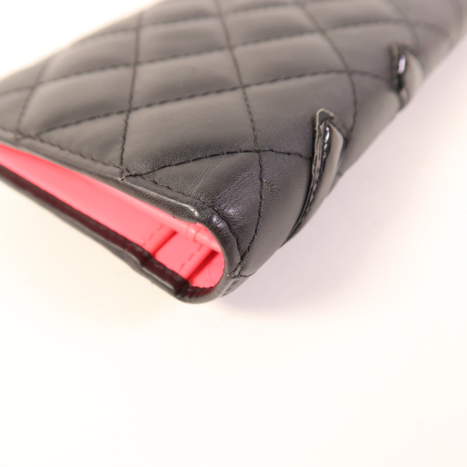 CHANEL 牛皮皮革Cambon Wallet銀扣長錢包