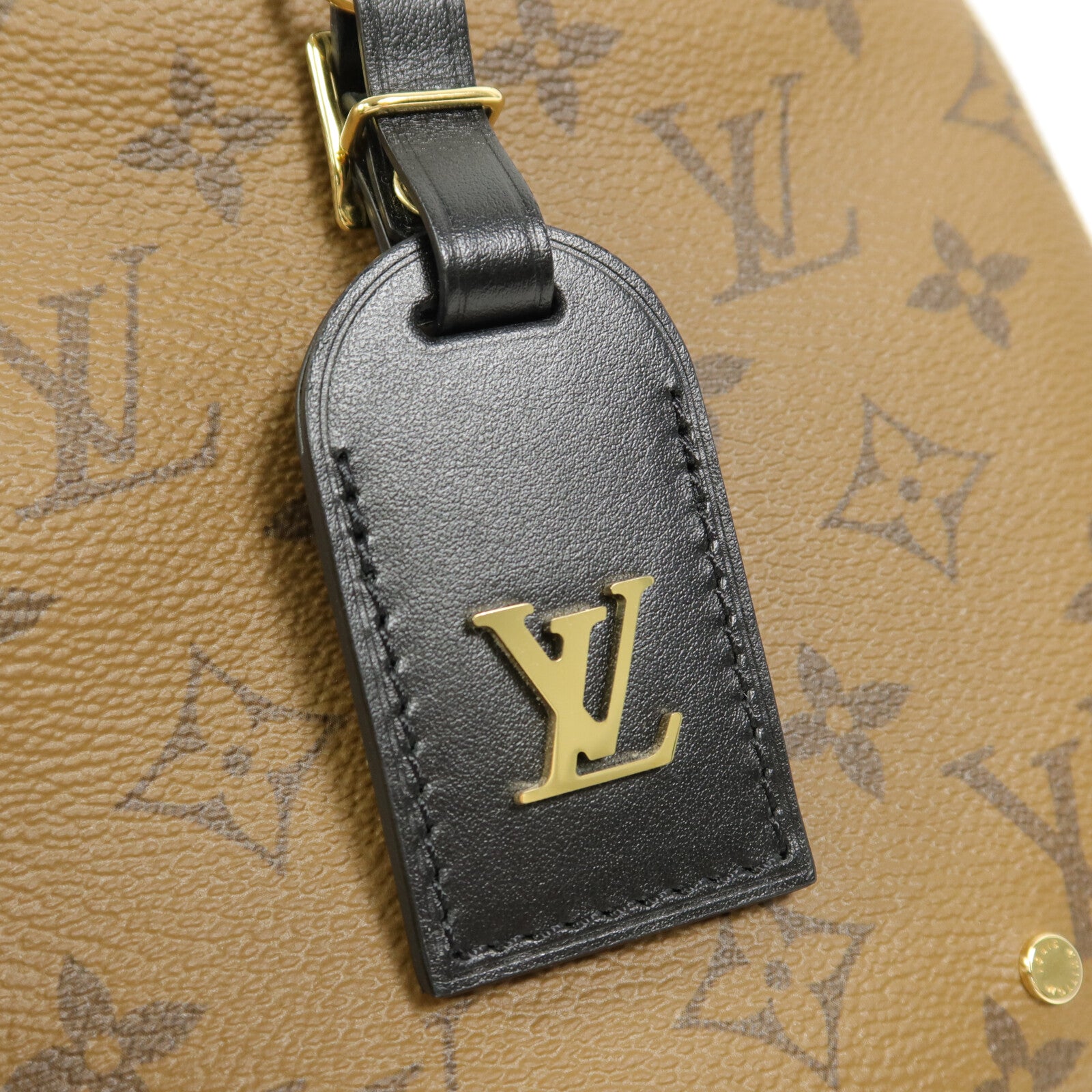 LOUIS VUITTON Monogram Reverse Atlantis BB金扣手挽肩背兩用袋