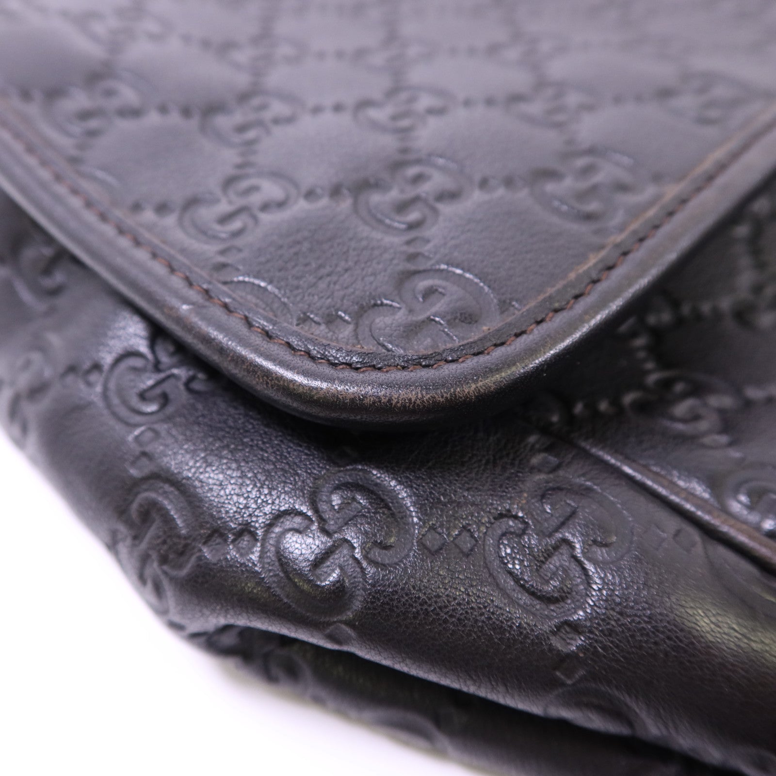 GUCCI 牛皮皮革Messenger Bag肩背袋