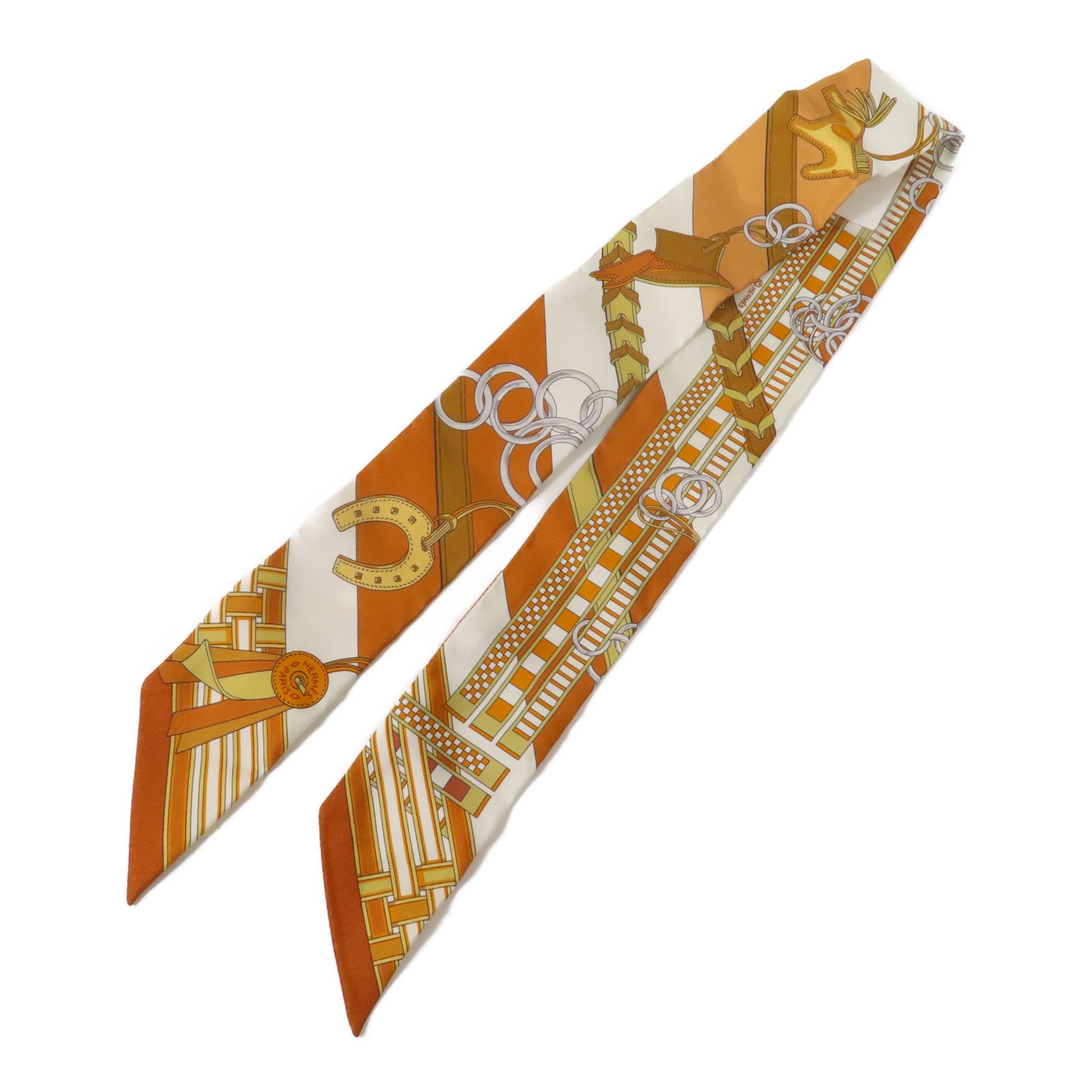 HERMES 絲質Twilly絲巾