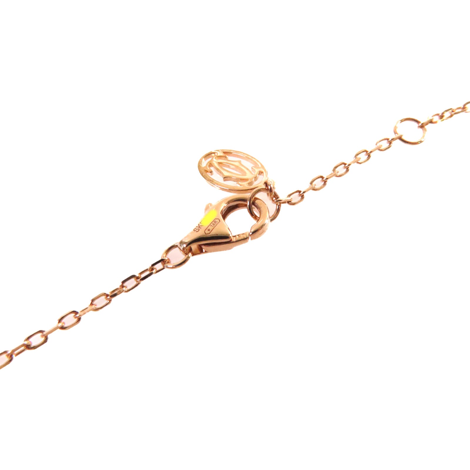 CARTIER 18K玫瑰金Diamonds Juste Un Clou Necklace項鍊