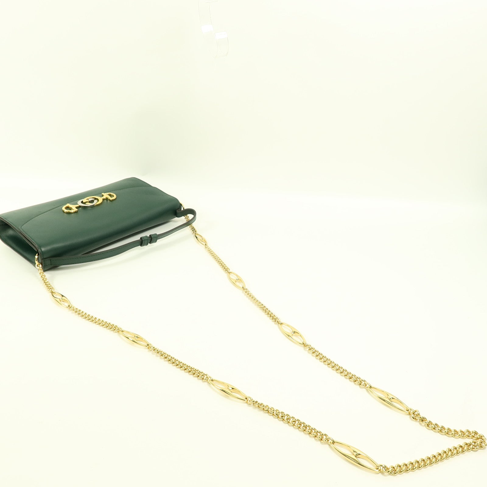 GUCCI 牛皮皮革Zumi Shoulder Bag鏈帶手挽肩背兩用袋